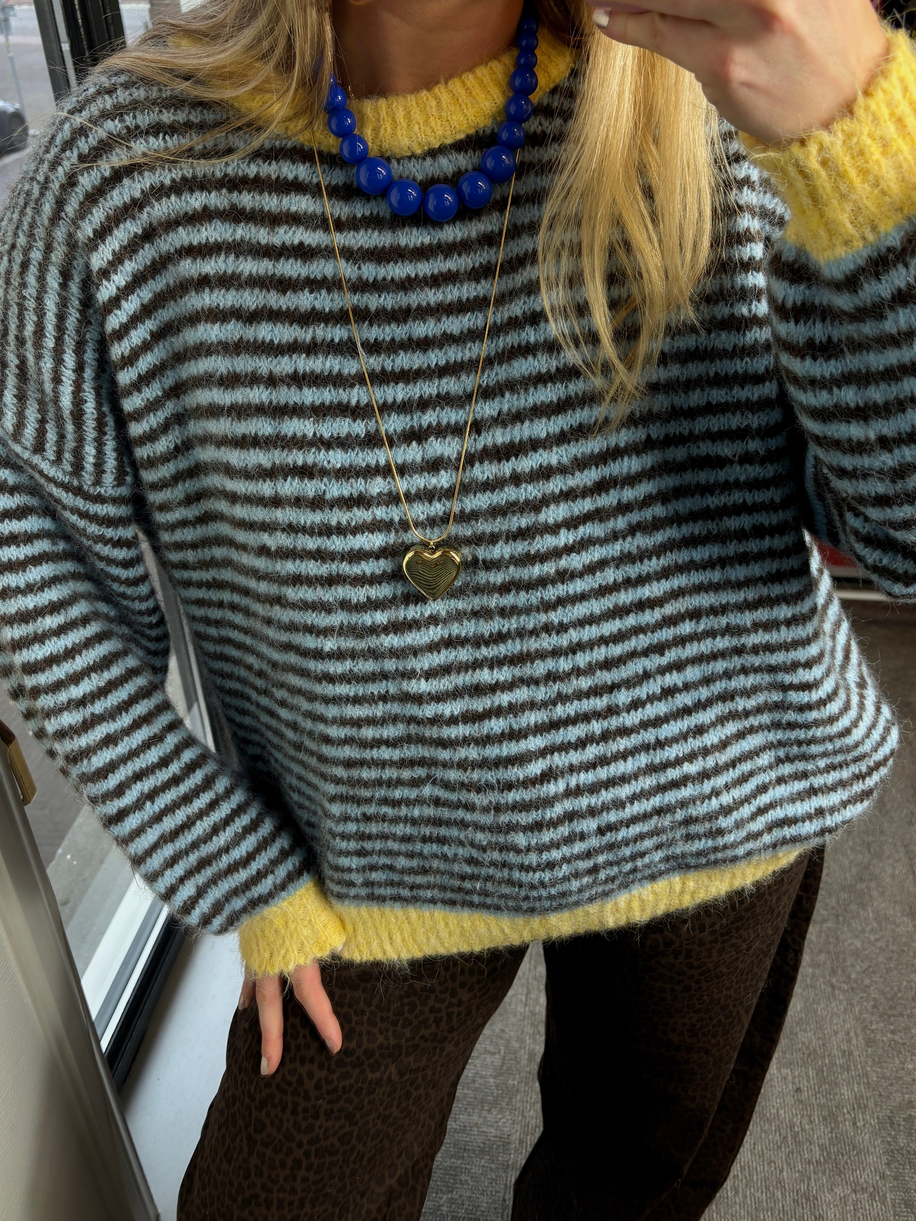 LOTTE TRUI BLAUW/GEEL