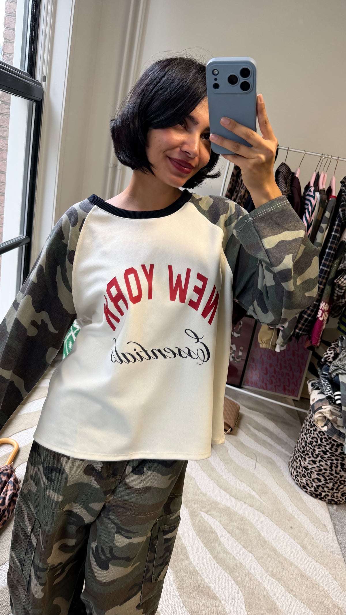 NEW YORK ARMY LONGSLEEVE ZWART