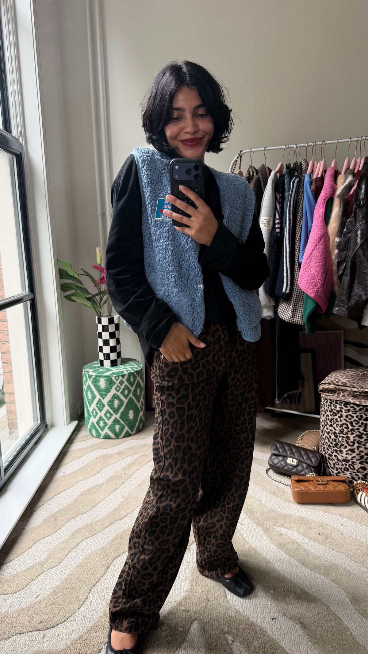 DONKERBRUINE PANTER BARREL JEANS
