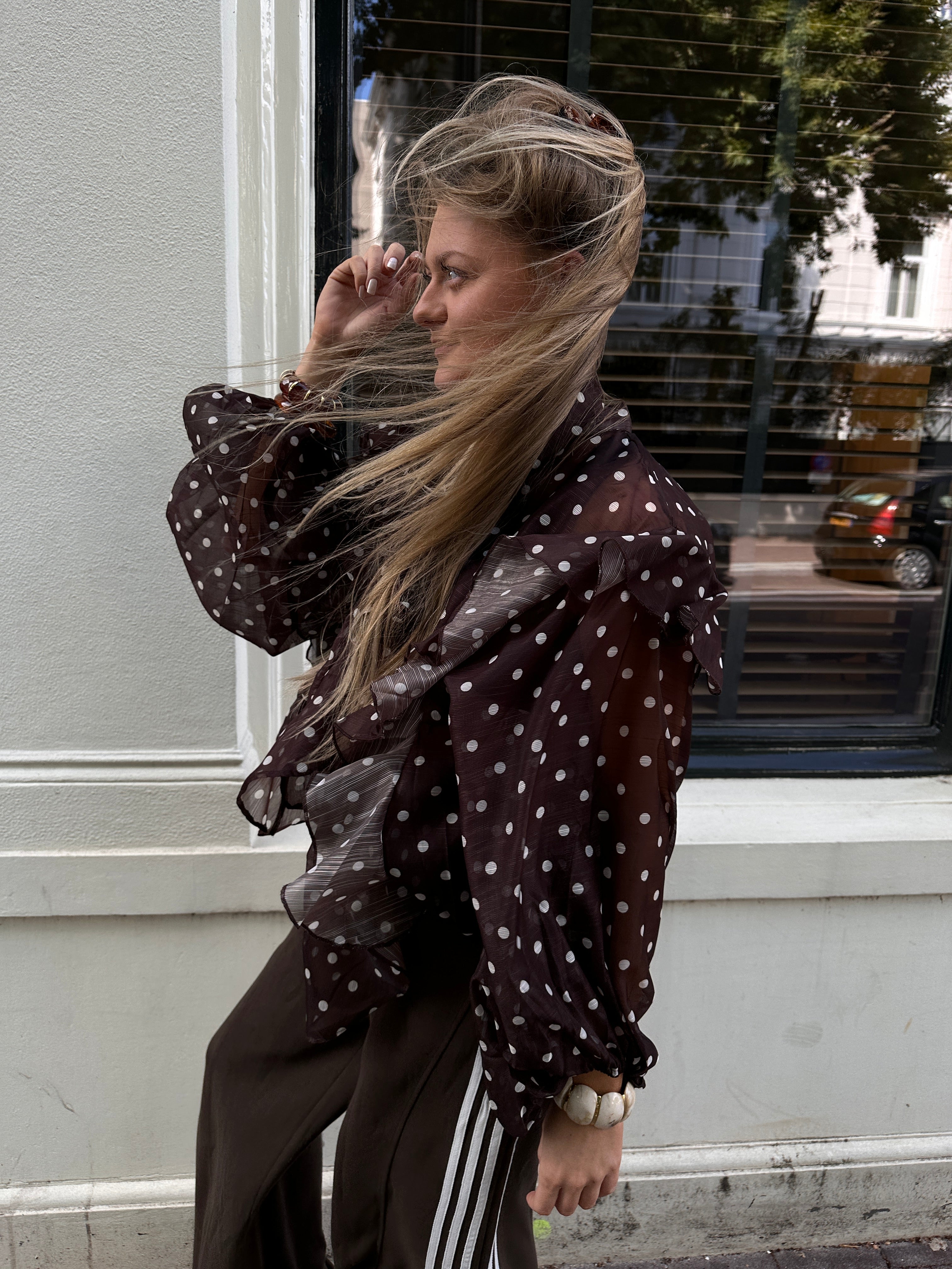 POLLY BLOUSE BRUIN