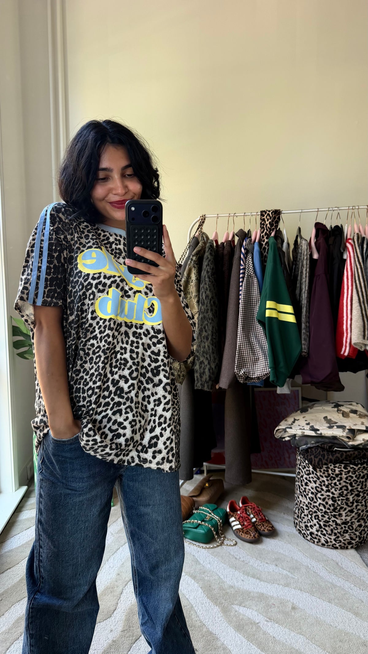 MUSTHAVE PANTER SHIRT MET BLAUW