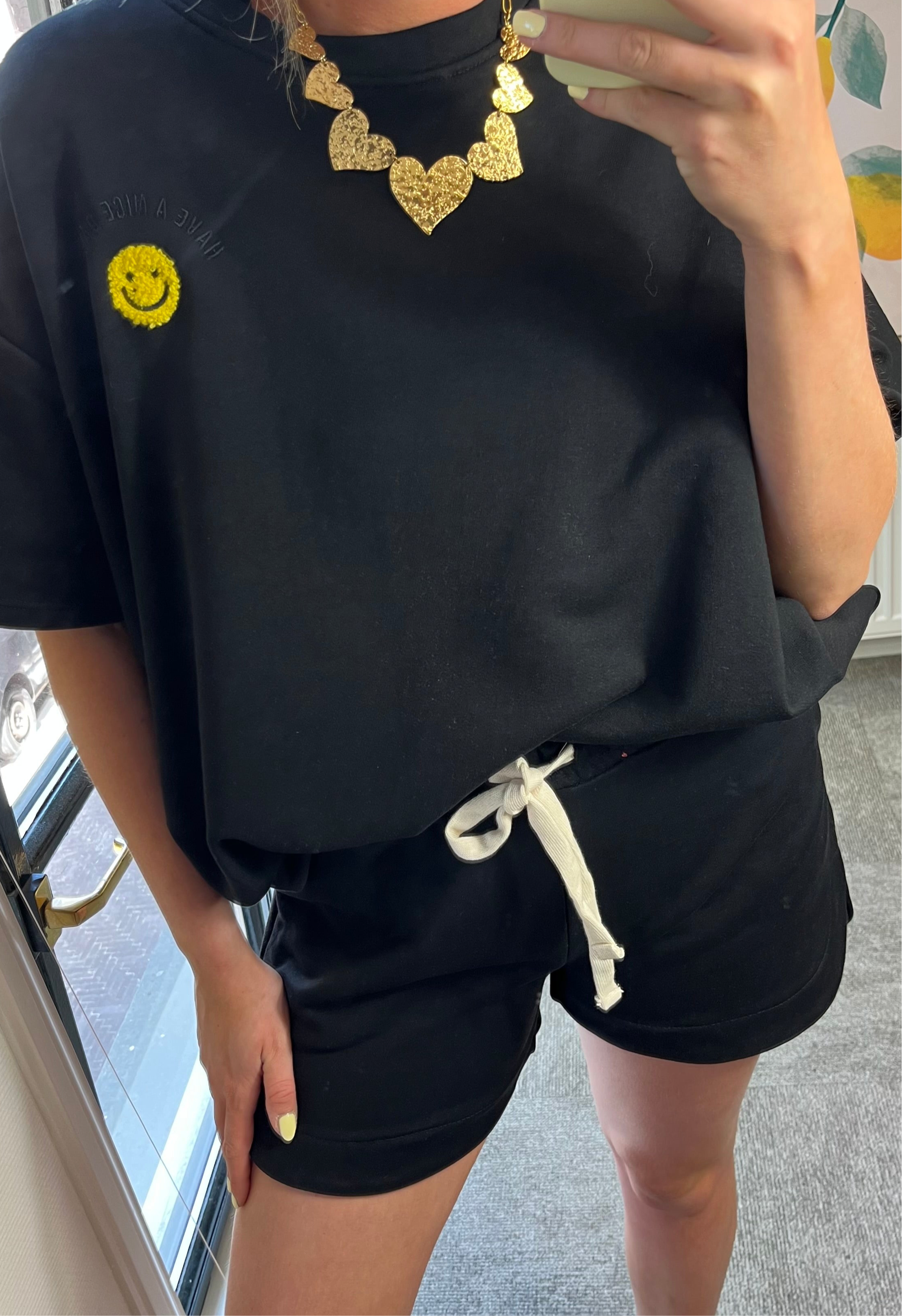 ZWART SMILEY PAKJE