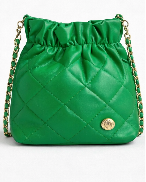 Groen tasje Italian leather