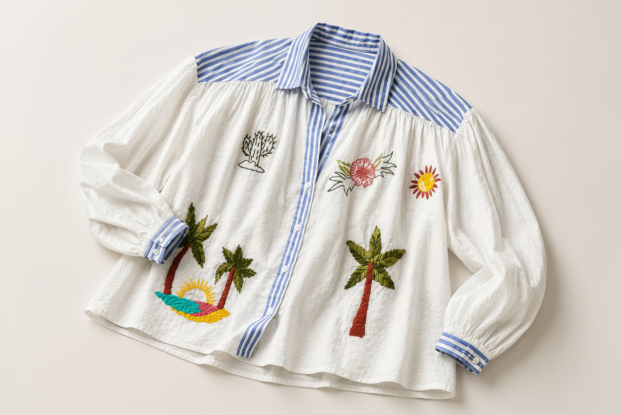 angelique blouse borduursels