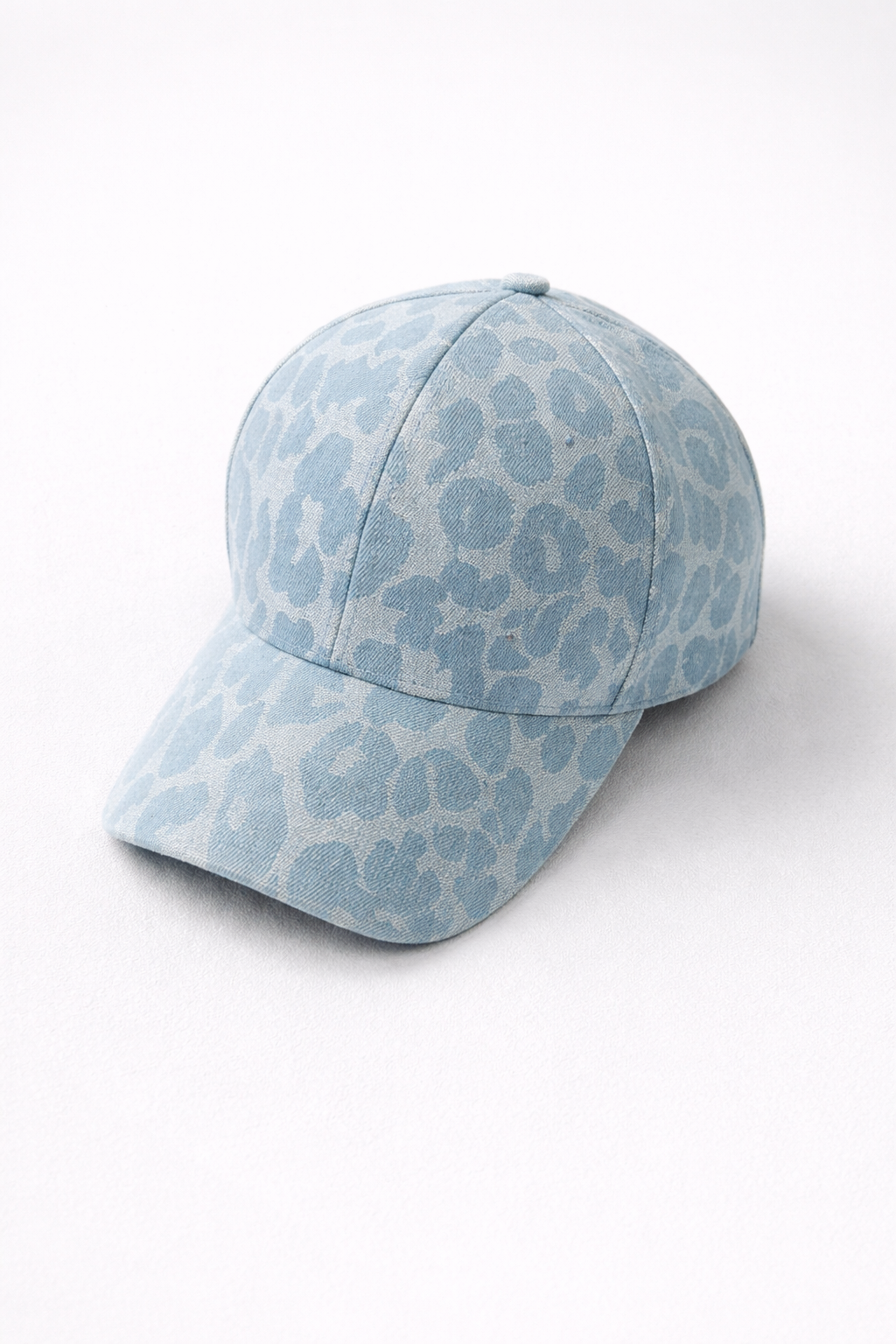 denim panter pet cap lichtblauw