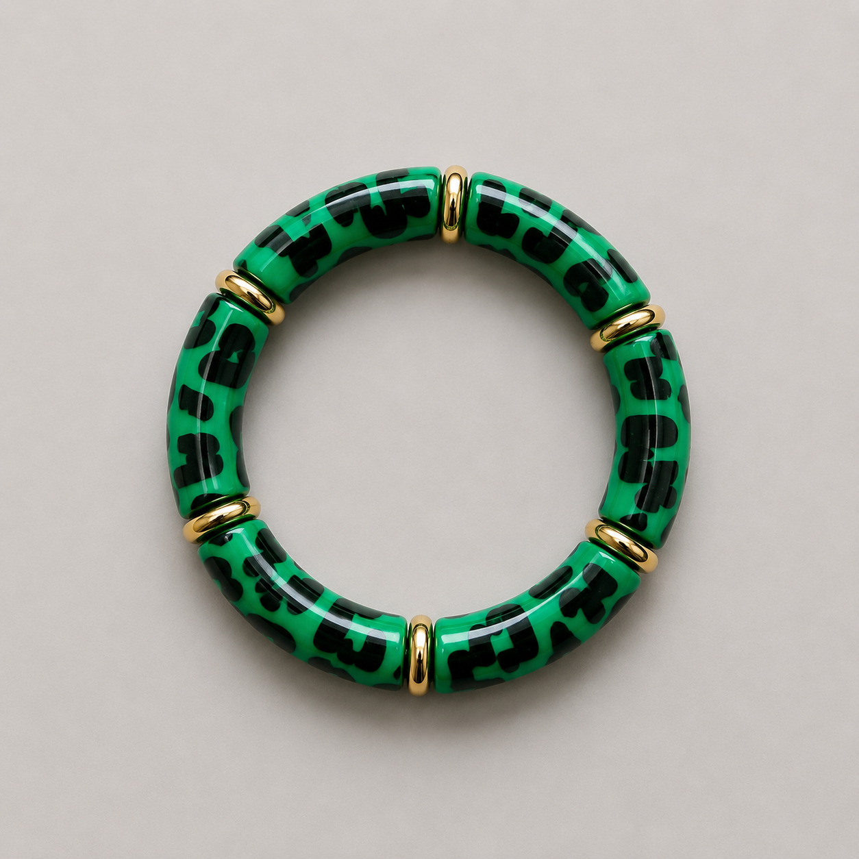 panter armband groen