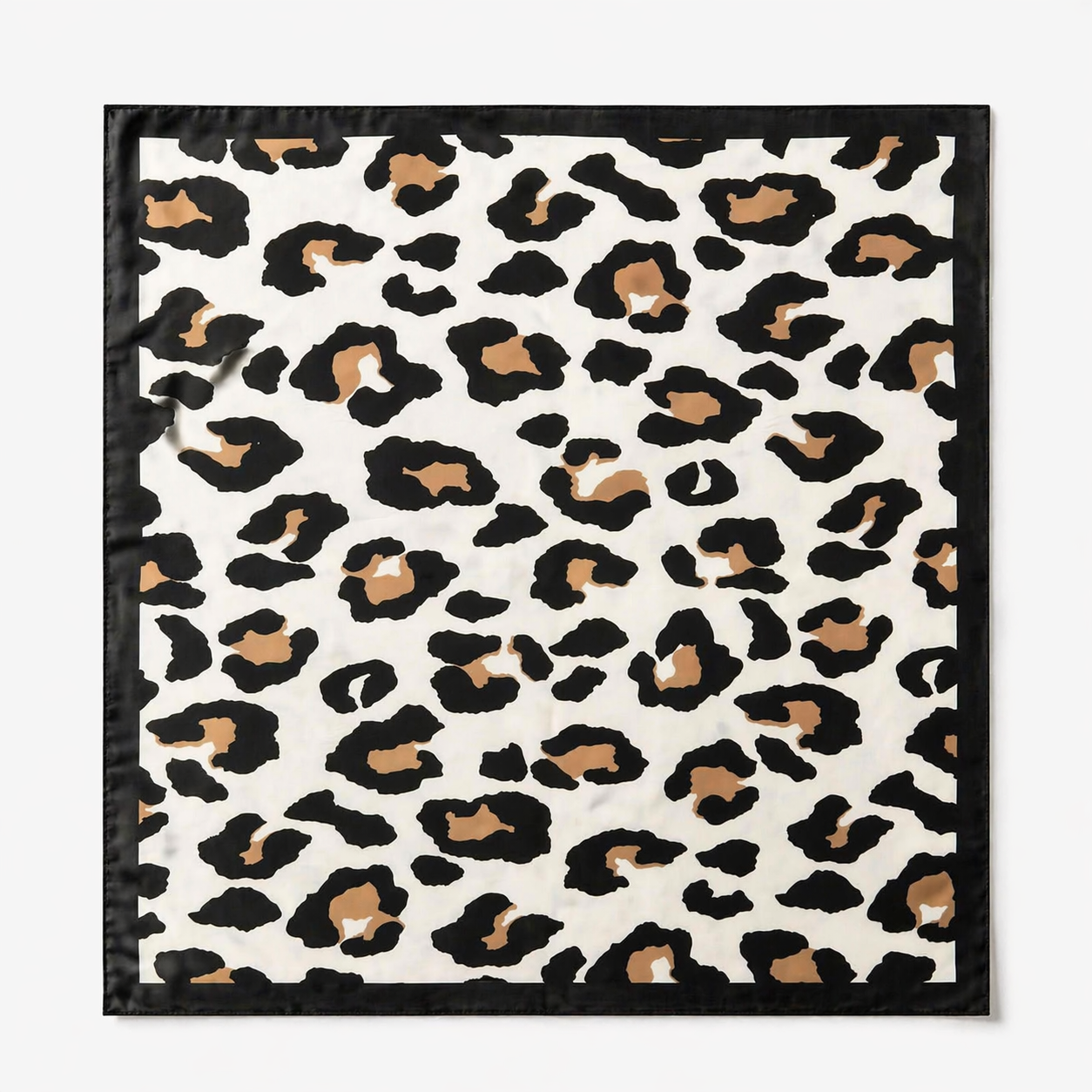 sjaaltje panterprint zwart met beige