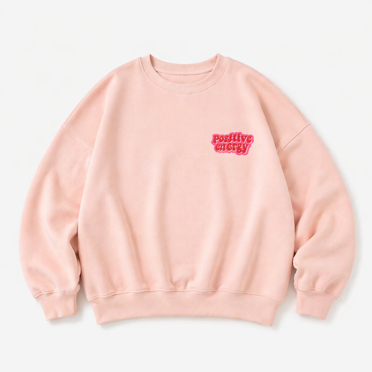 sweater positive energy lichtroze