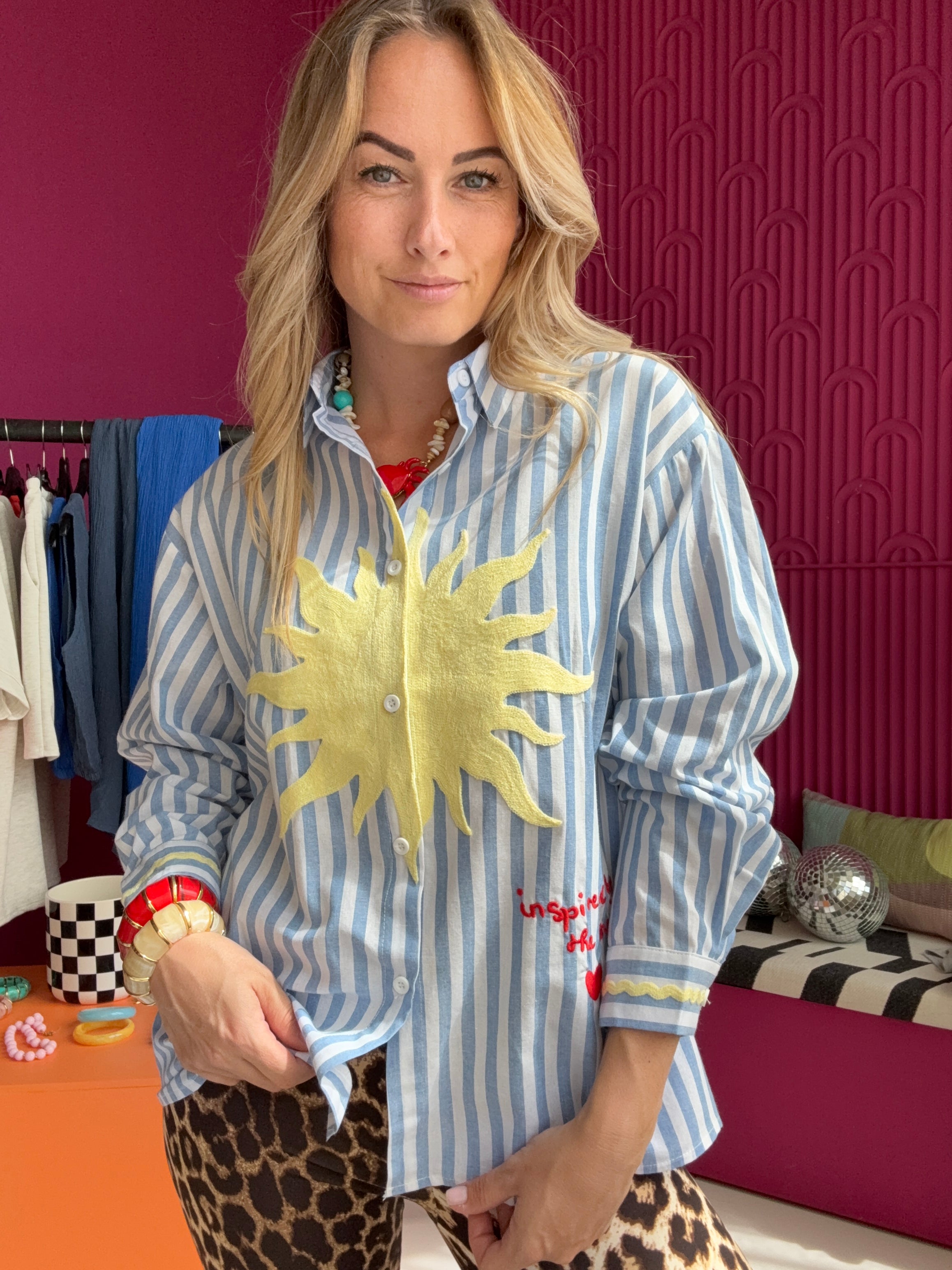SUNNY STREEPJES MUSTHAVE BLOUSE