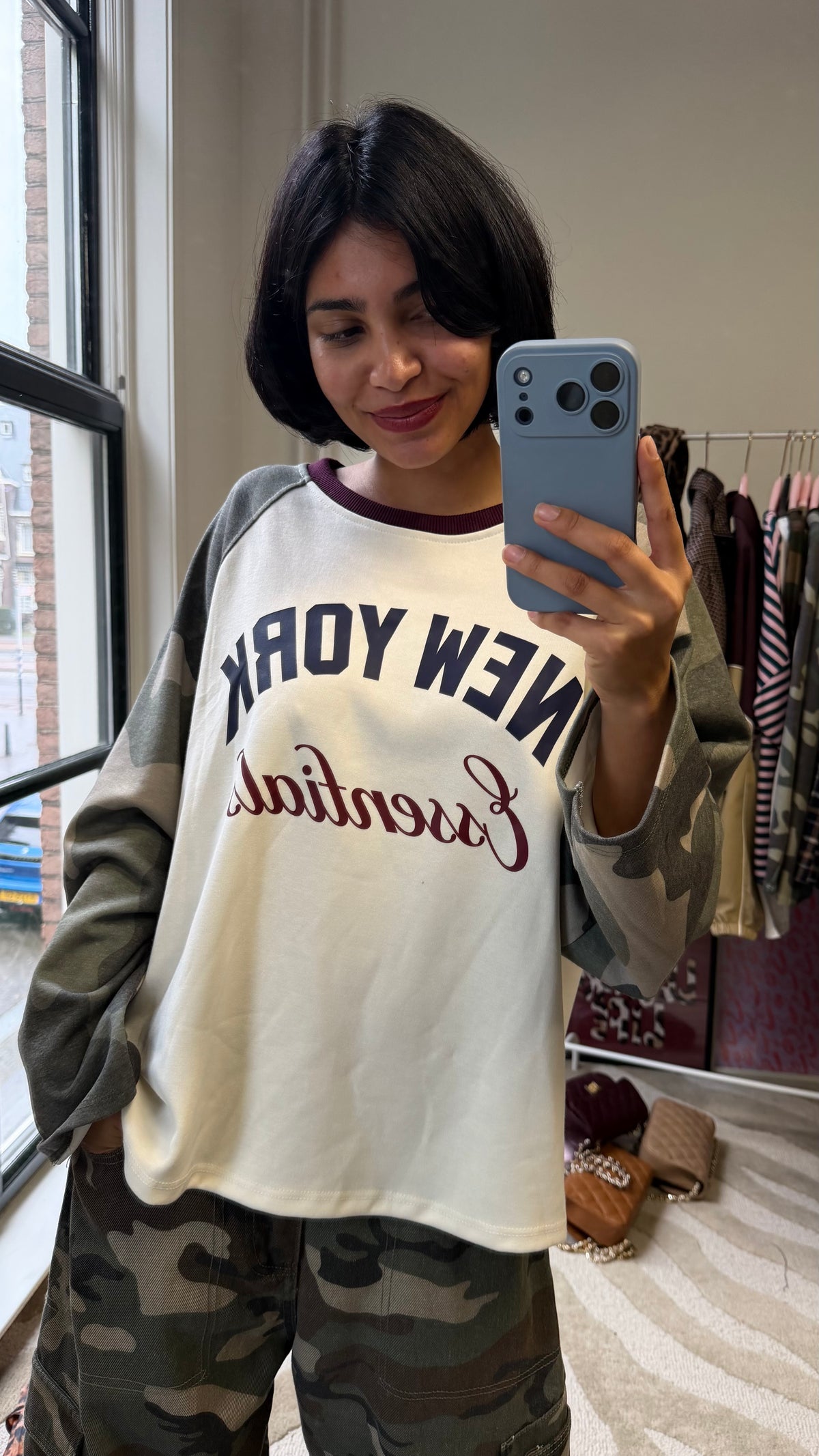NEW YORK ARMY LONGSLEEVE BURGUNDY