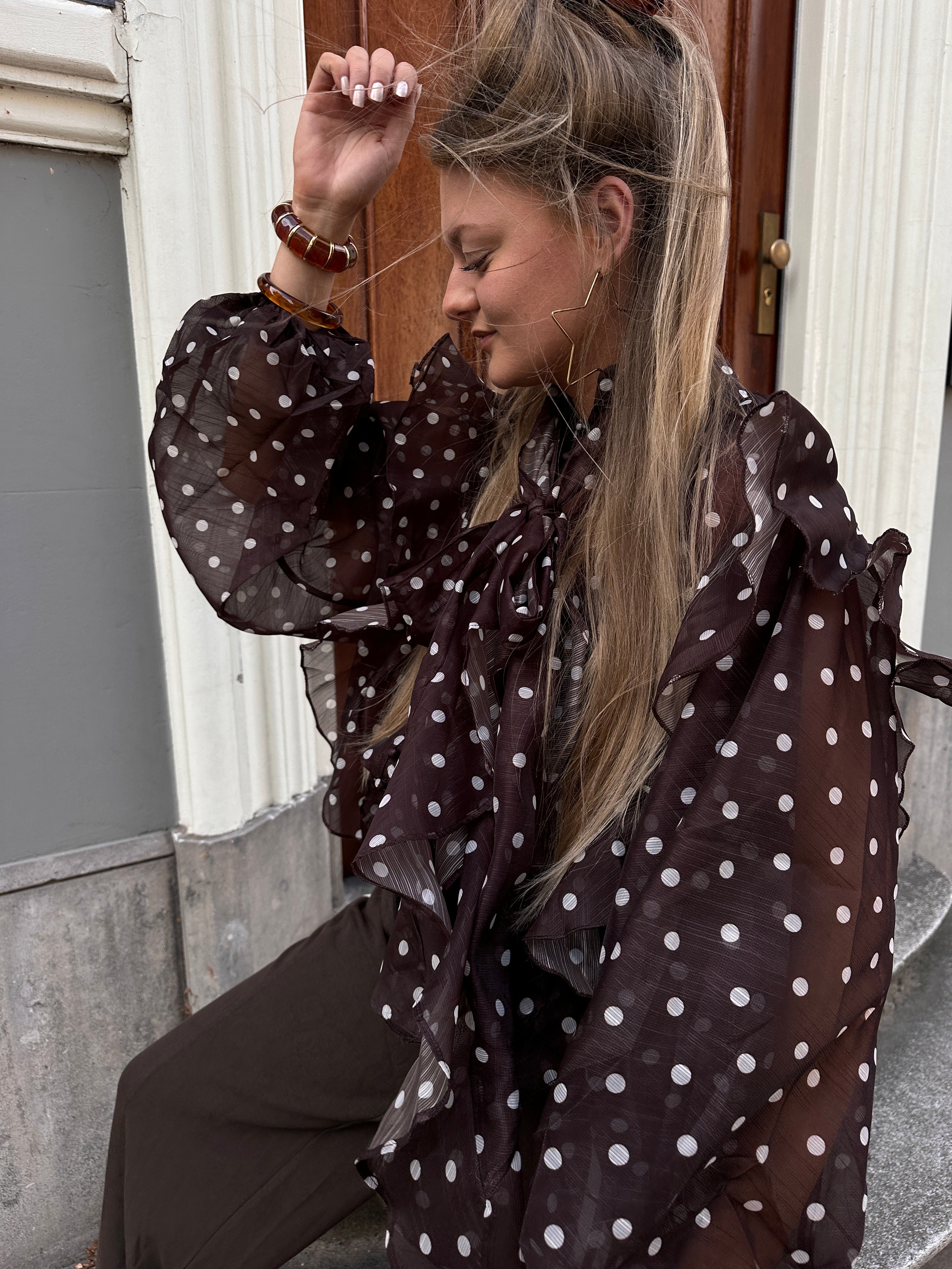 POLLY BLOUSE BRUIN
