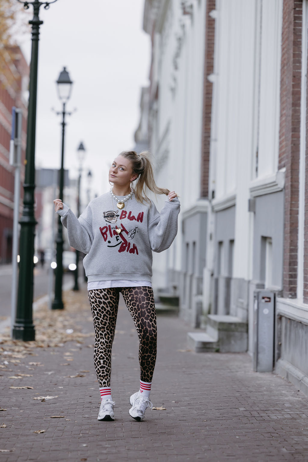 LIZET TIGER GRIJZE TRUI