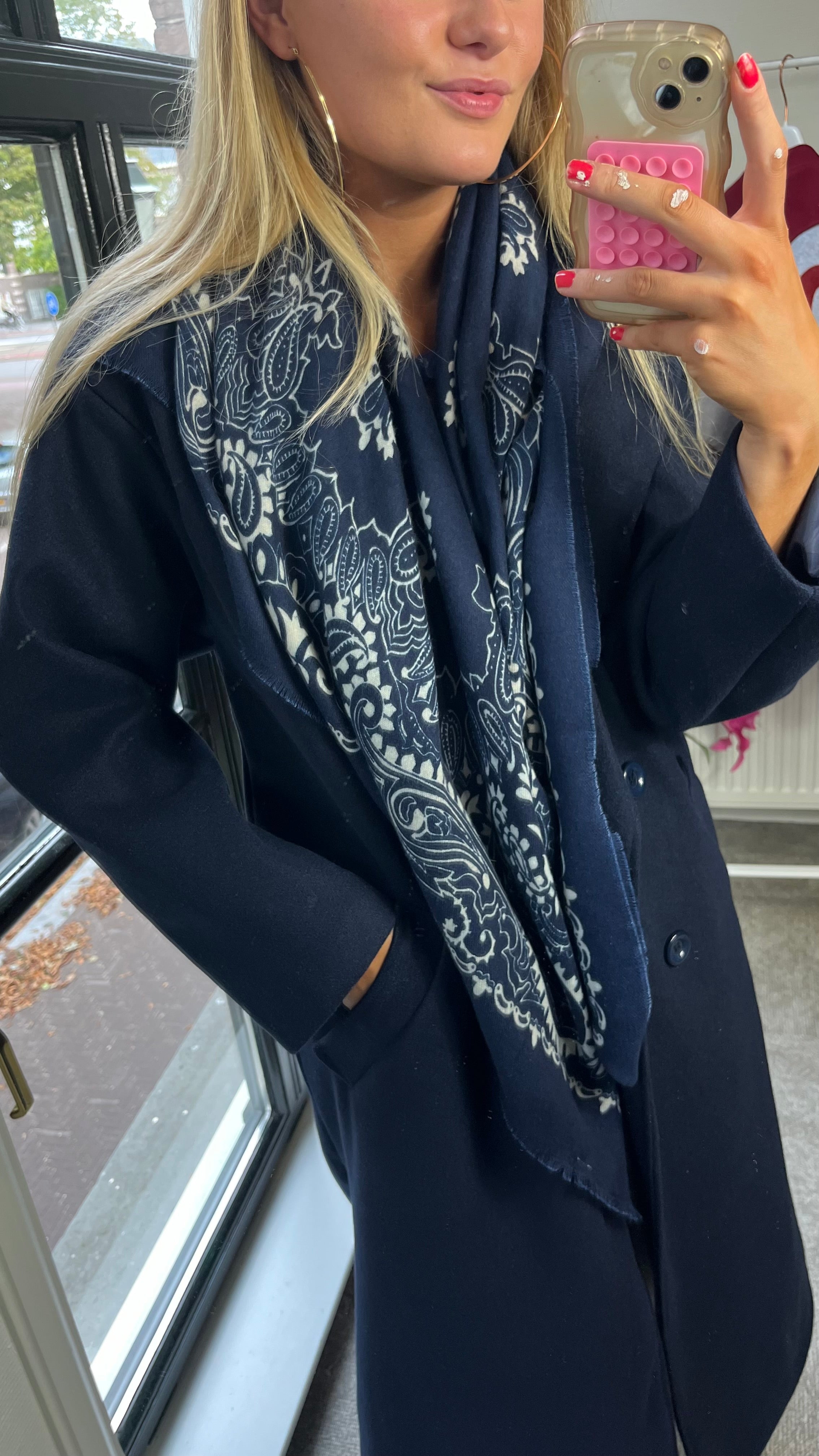BANDANA SJAAL BLAUW