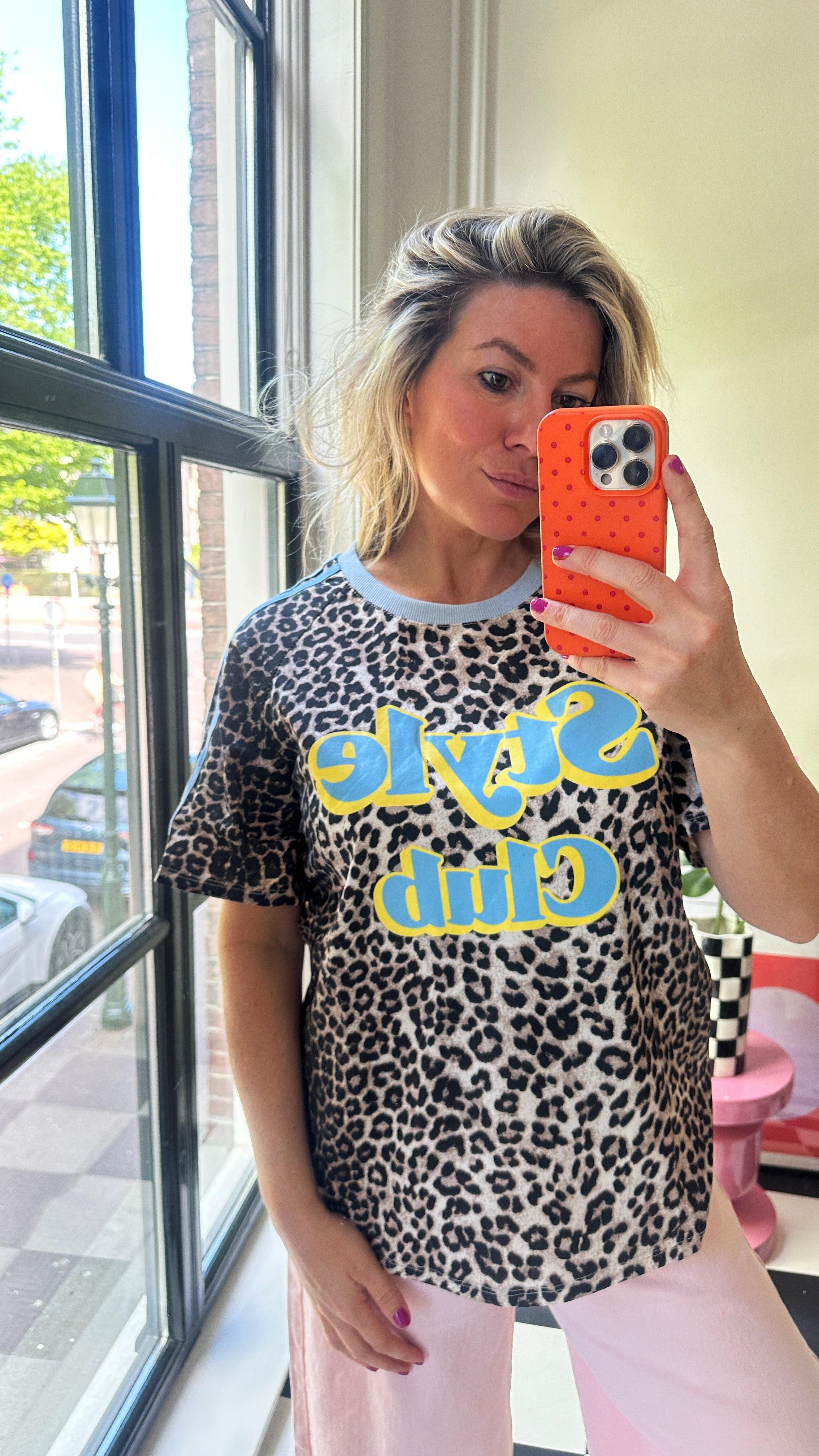 MUSTHAVE PANTER SHIRT MET BLAUW