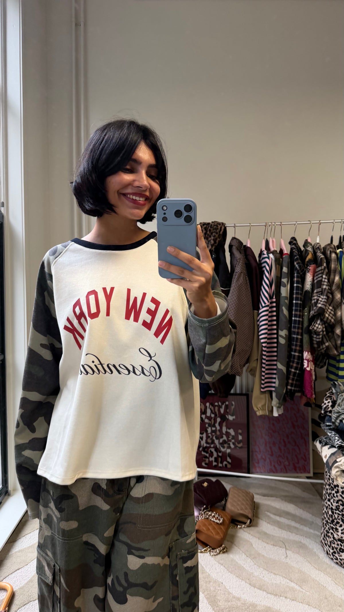 NEW YORK ARMY LONGSLEEVE ZWART