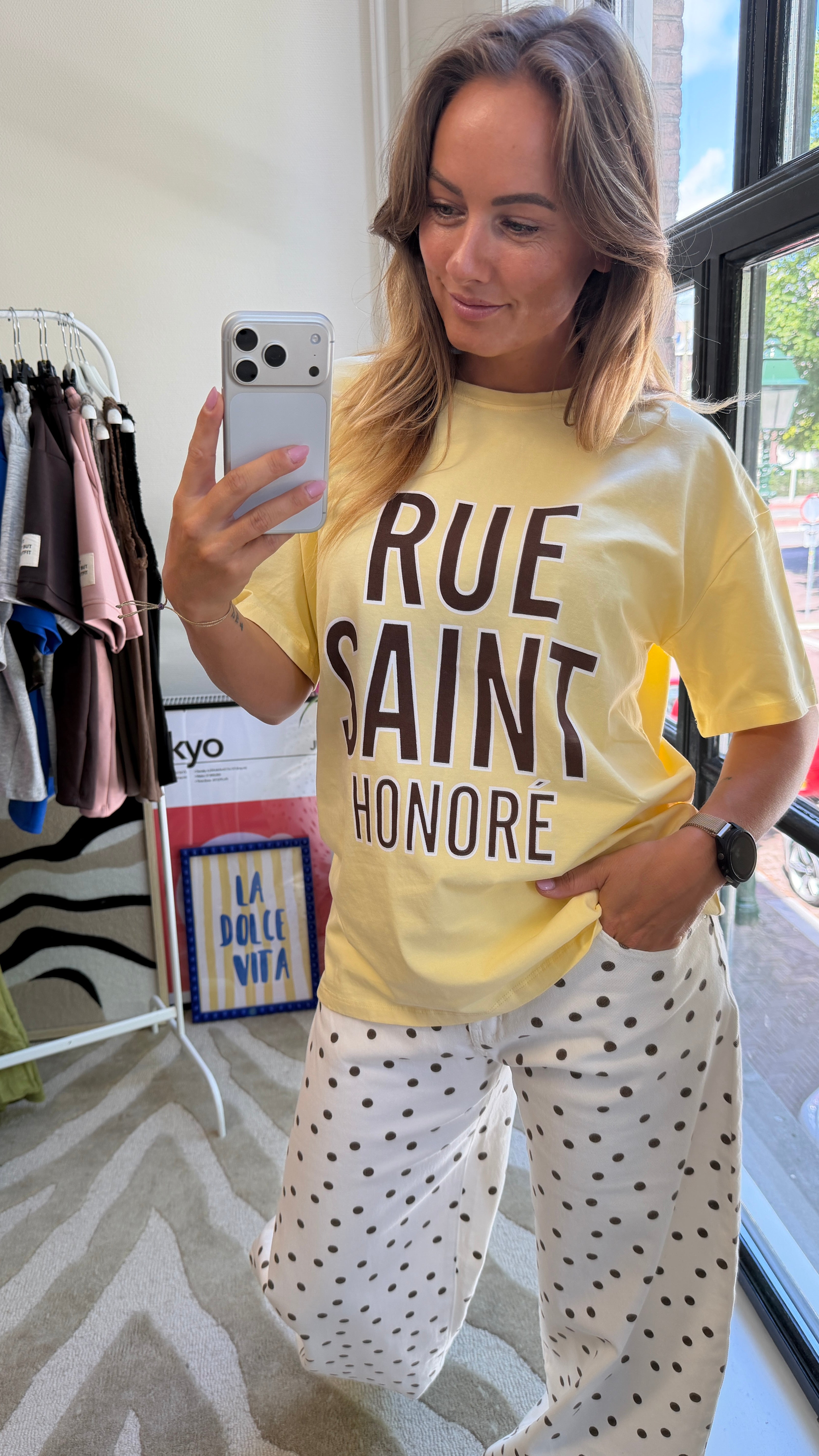 CECILE T-SHIRT GEEL