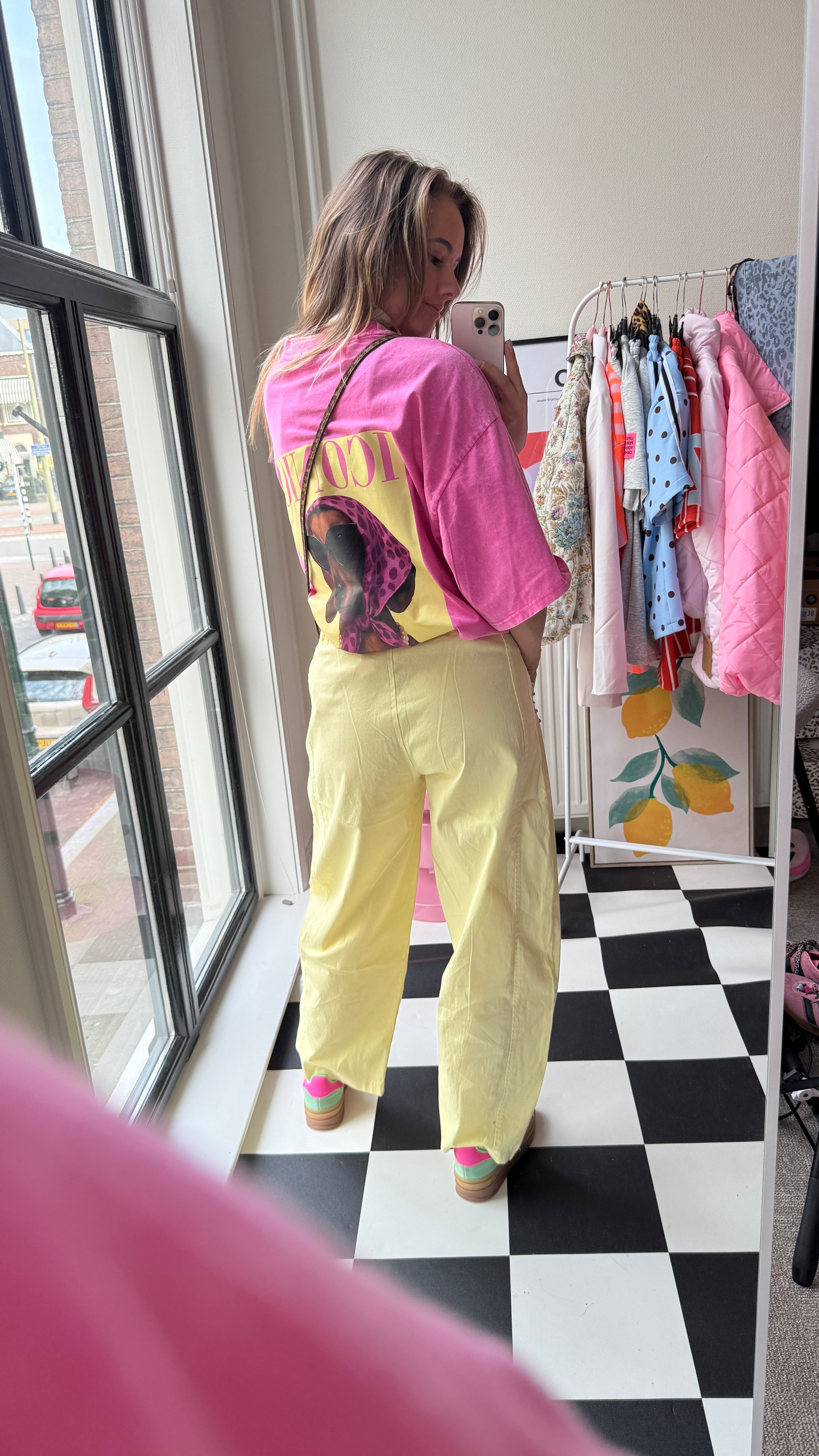 MILA BARREL BROEK GEEL