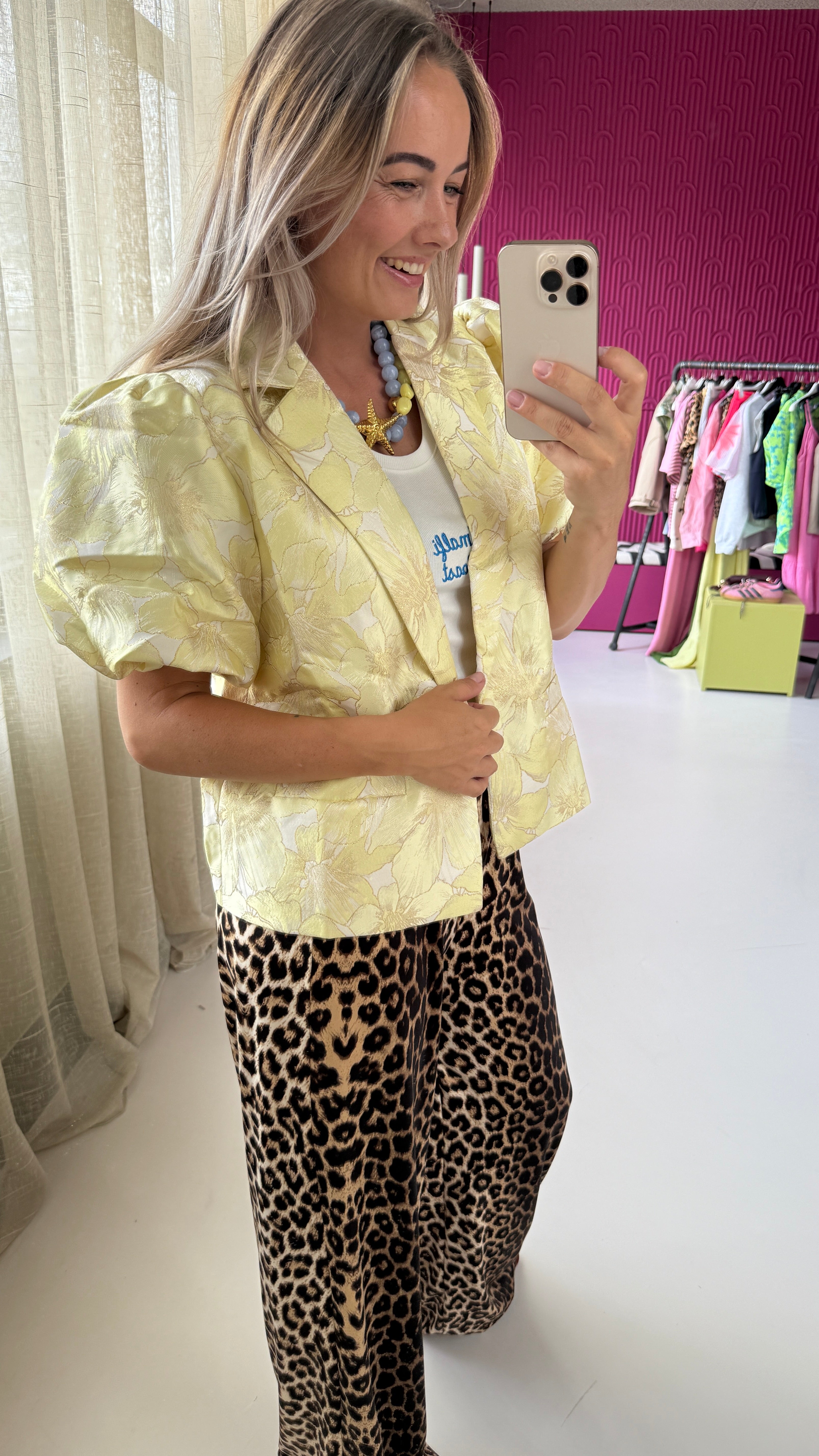 BLOUSE FLOWER YELLOW