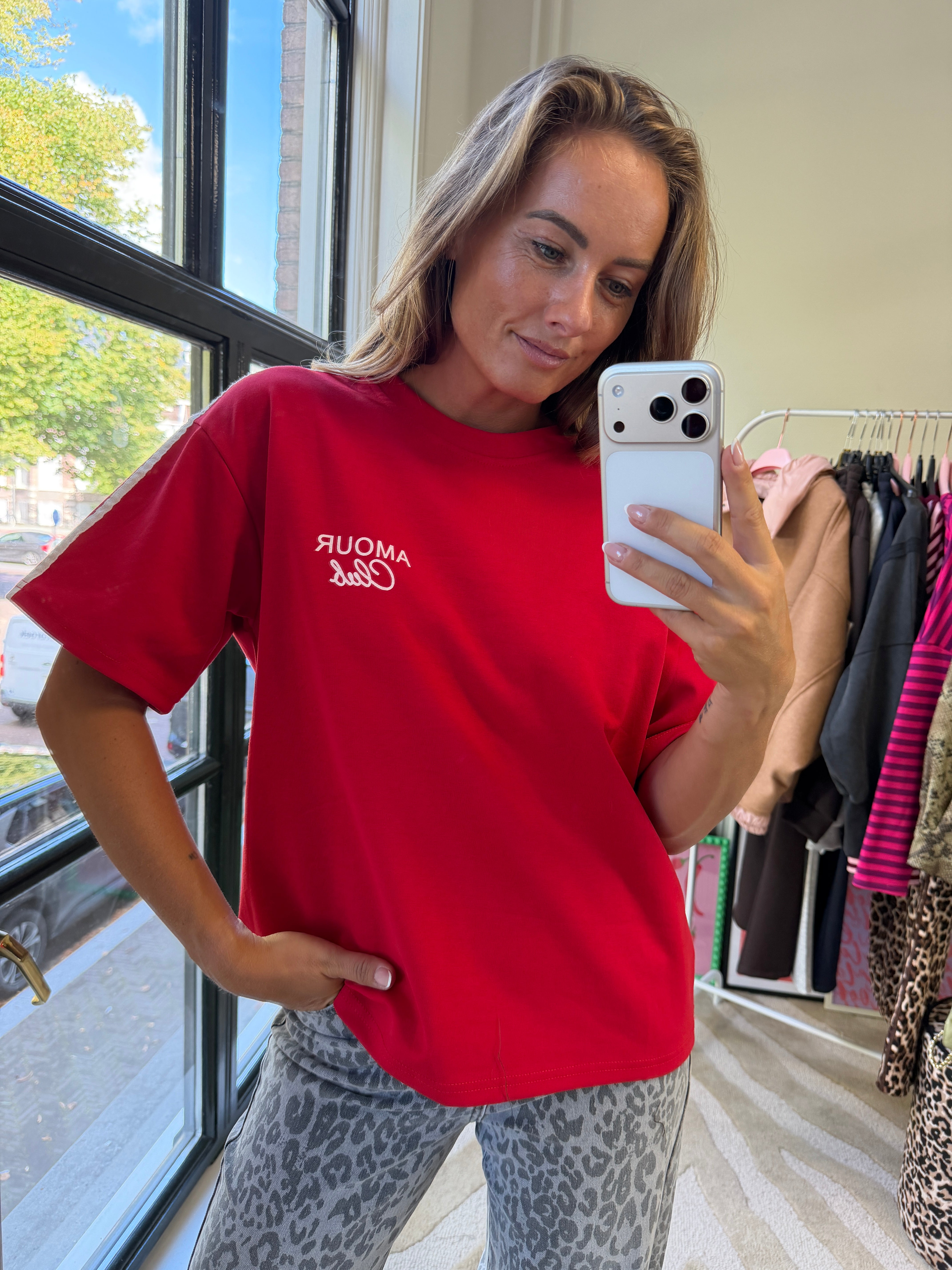 ROOD T-SHIRT AMOUR