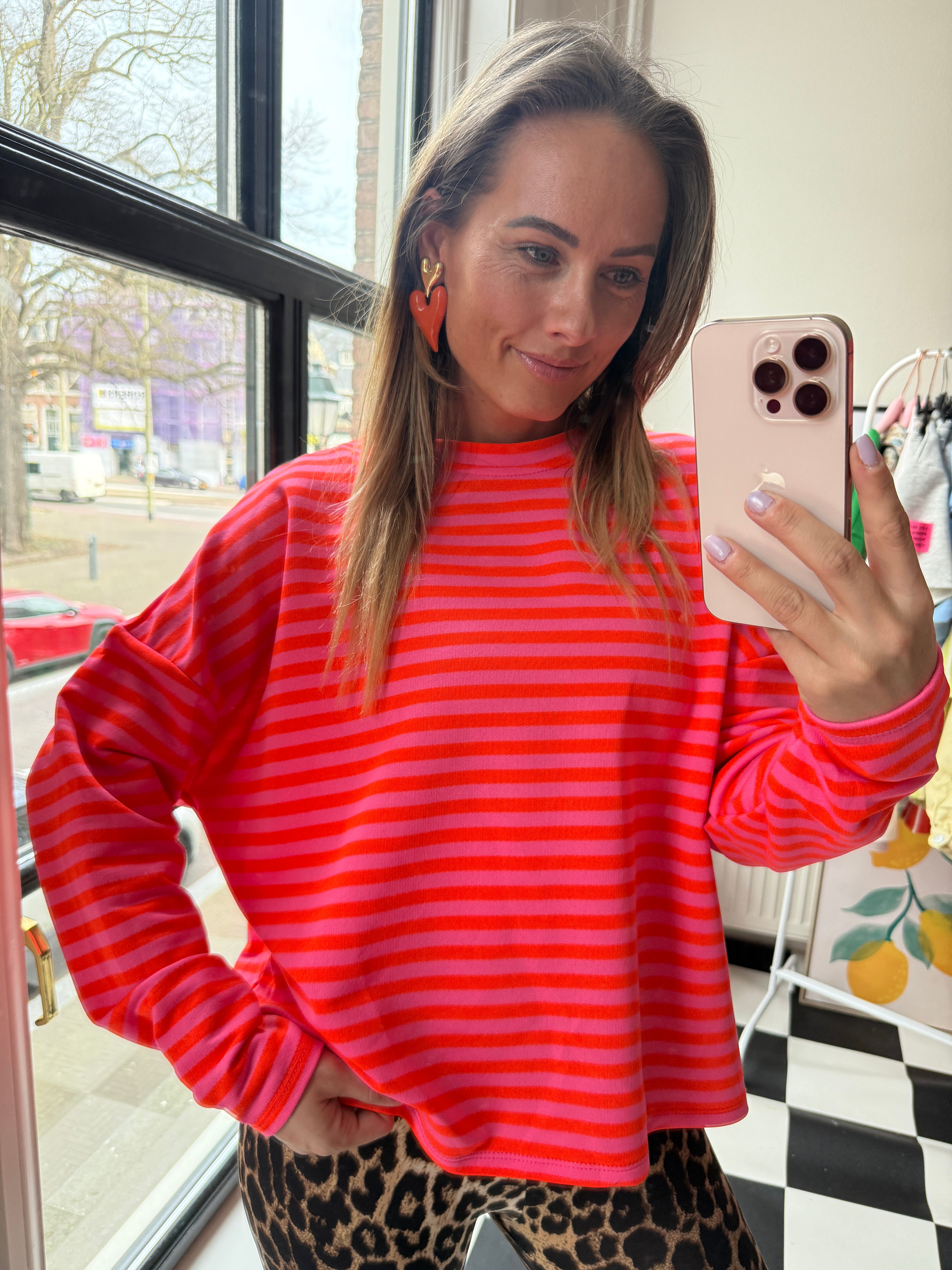 ORANJE ROZE LONGSLEEVE