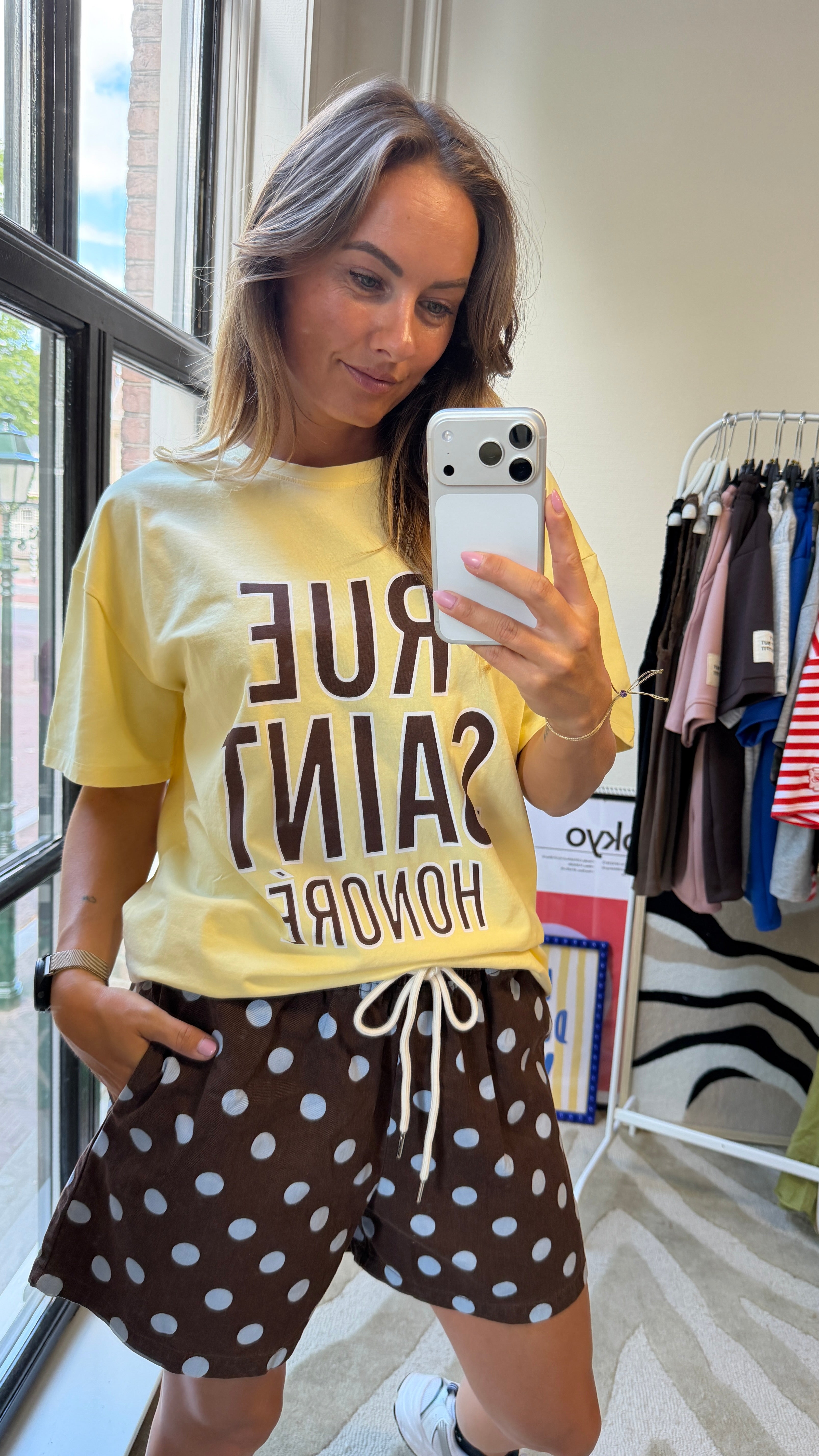 CECILE T-SHIRT GEEL