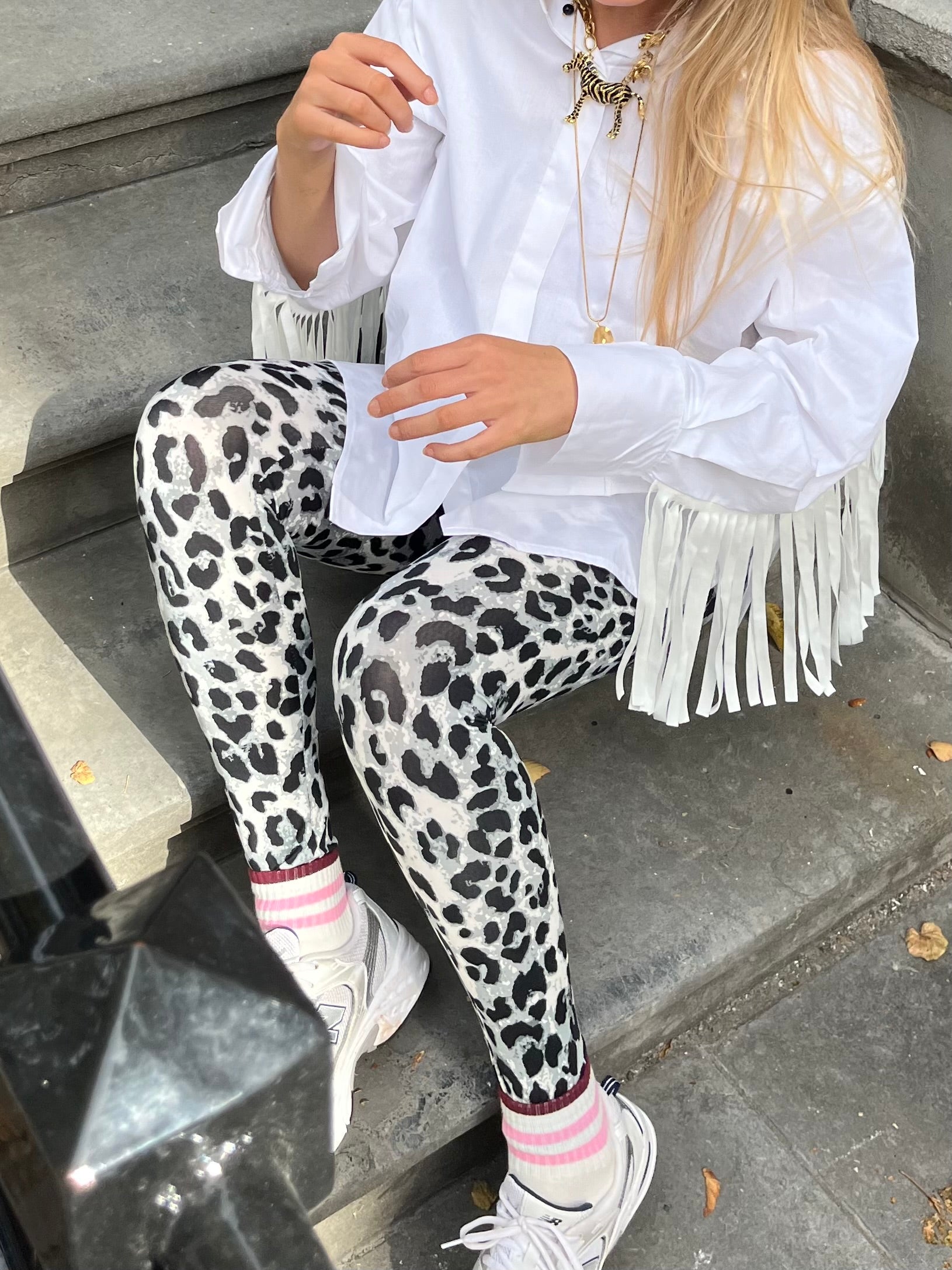 GRIJZE POLLY PANTER LEGGING