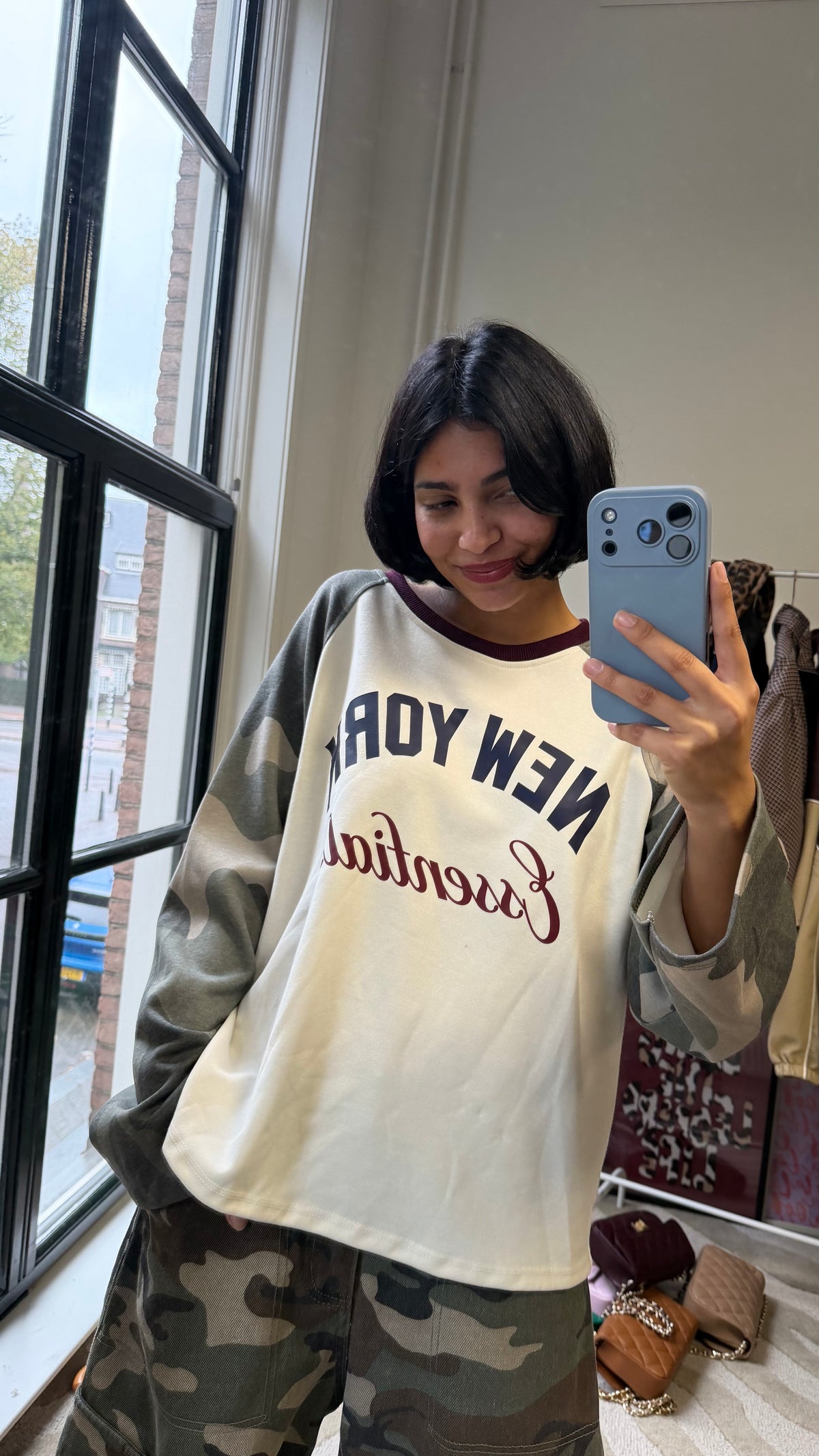 NEW YORK ARMY LONGSLEEVE BURGUNDY