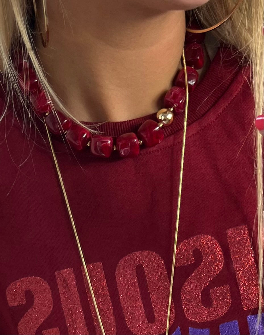 RED NECKLACE