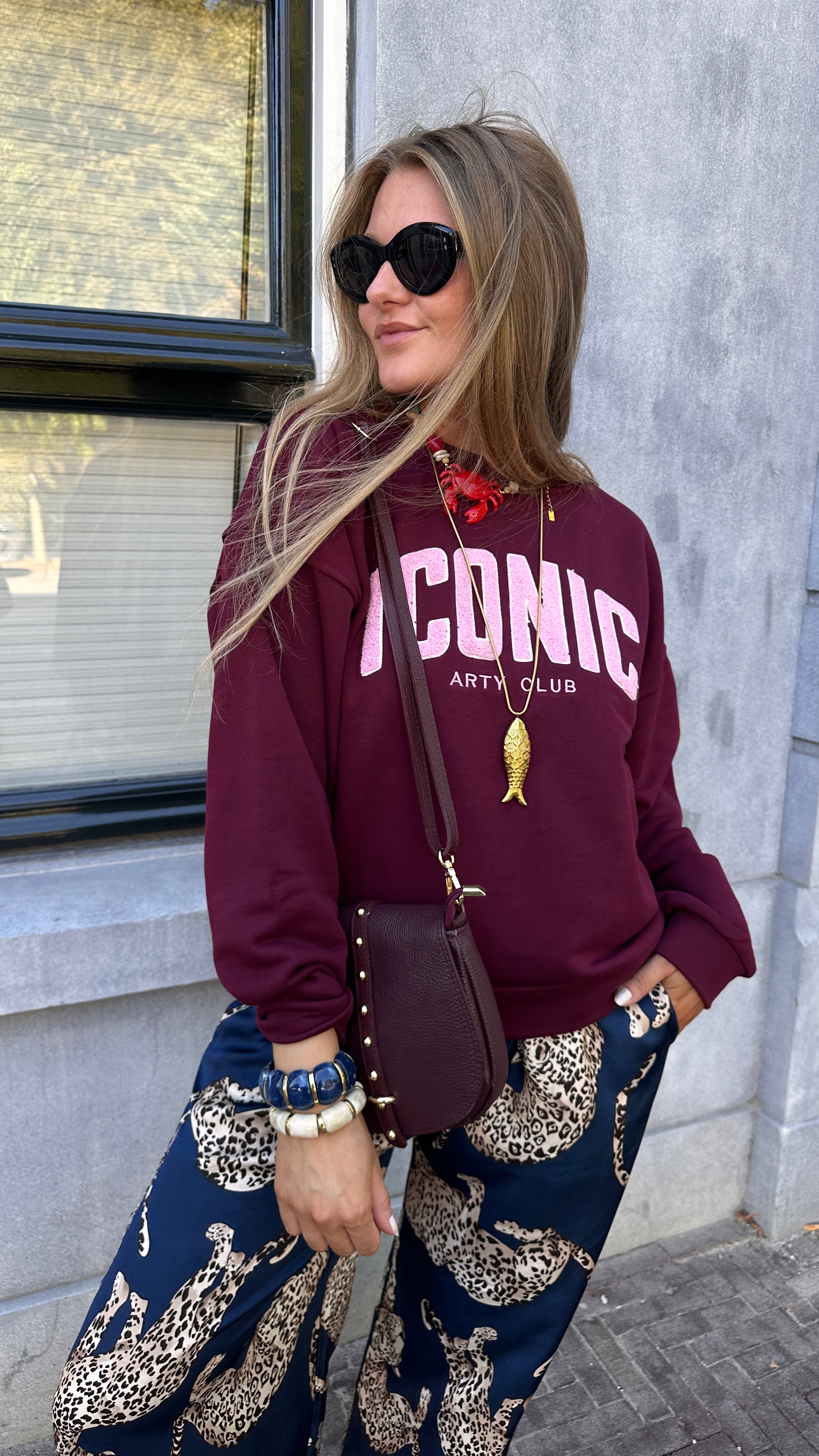 BURGUNDY BAG
