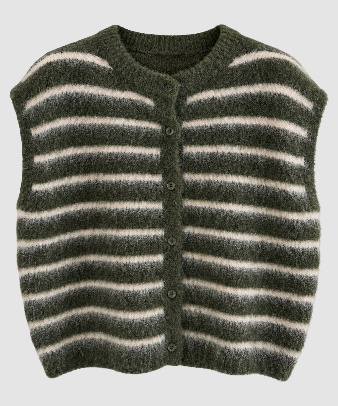 PUCK STREEPGILET GROEN