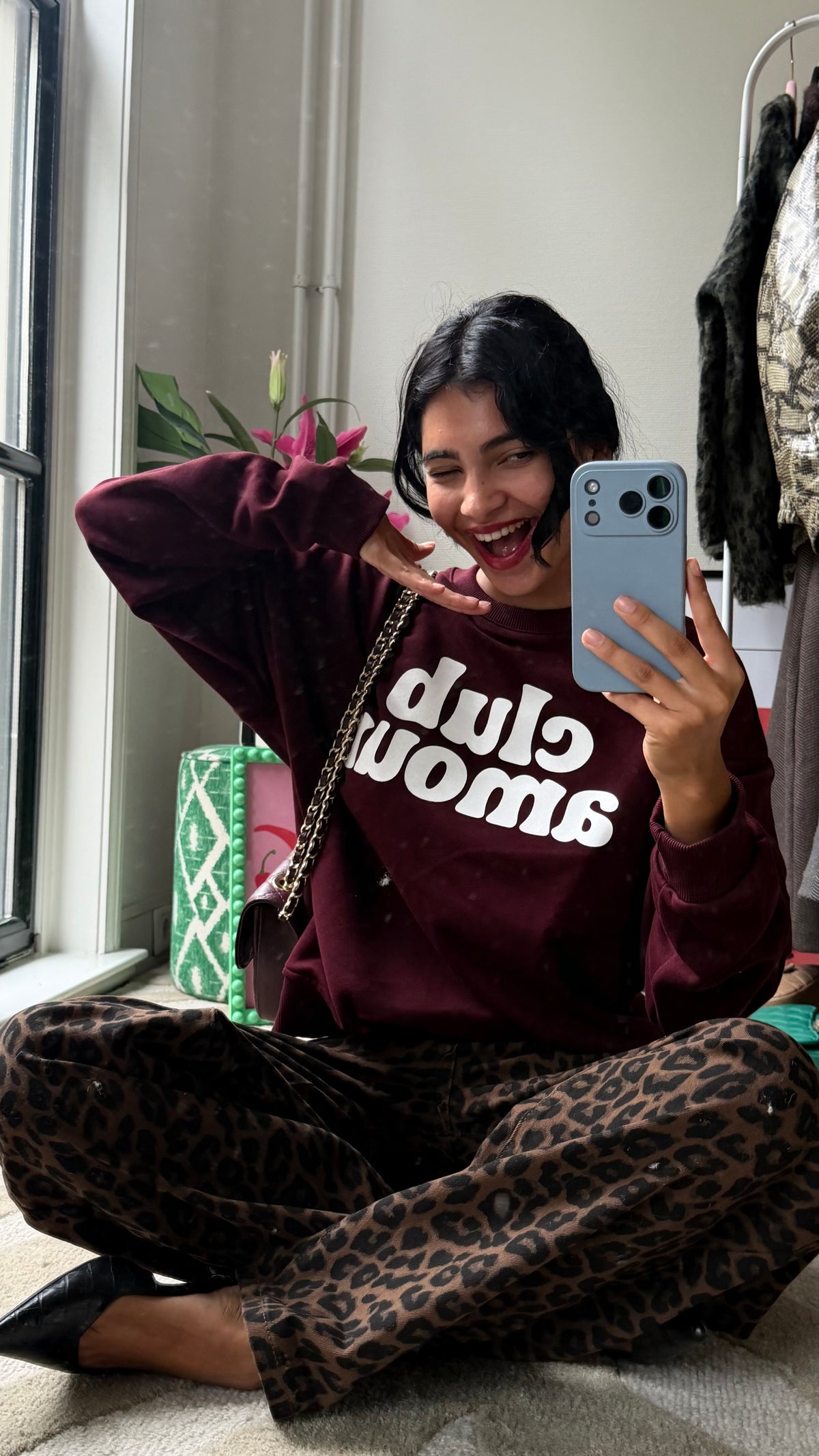 BURGUNDY AMOUR CLUB SWEATER
