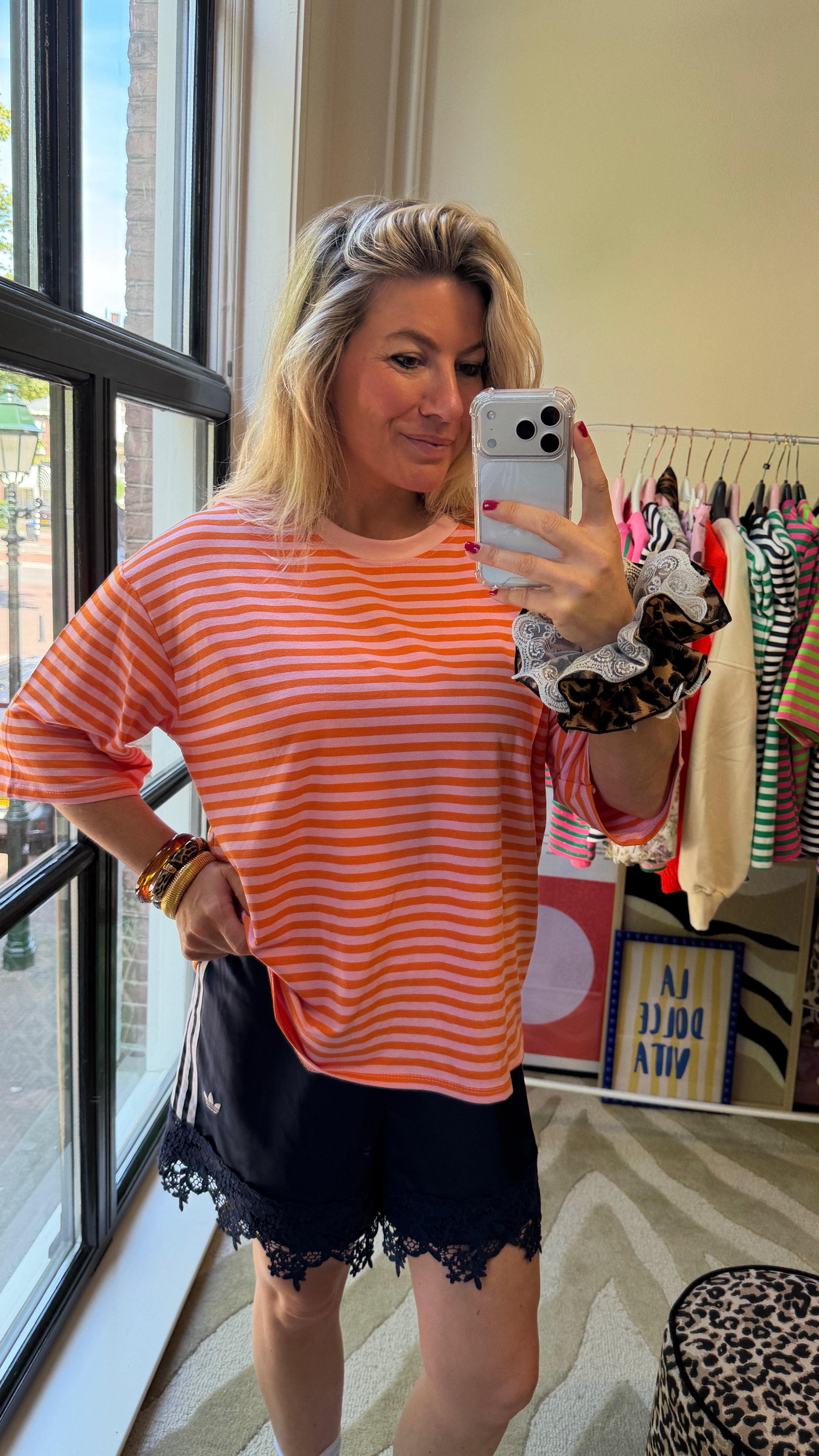 MIKKI ORANJE ROZE SHIRT