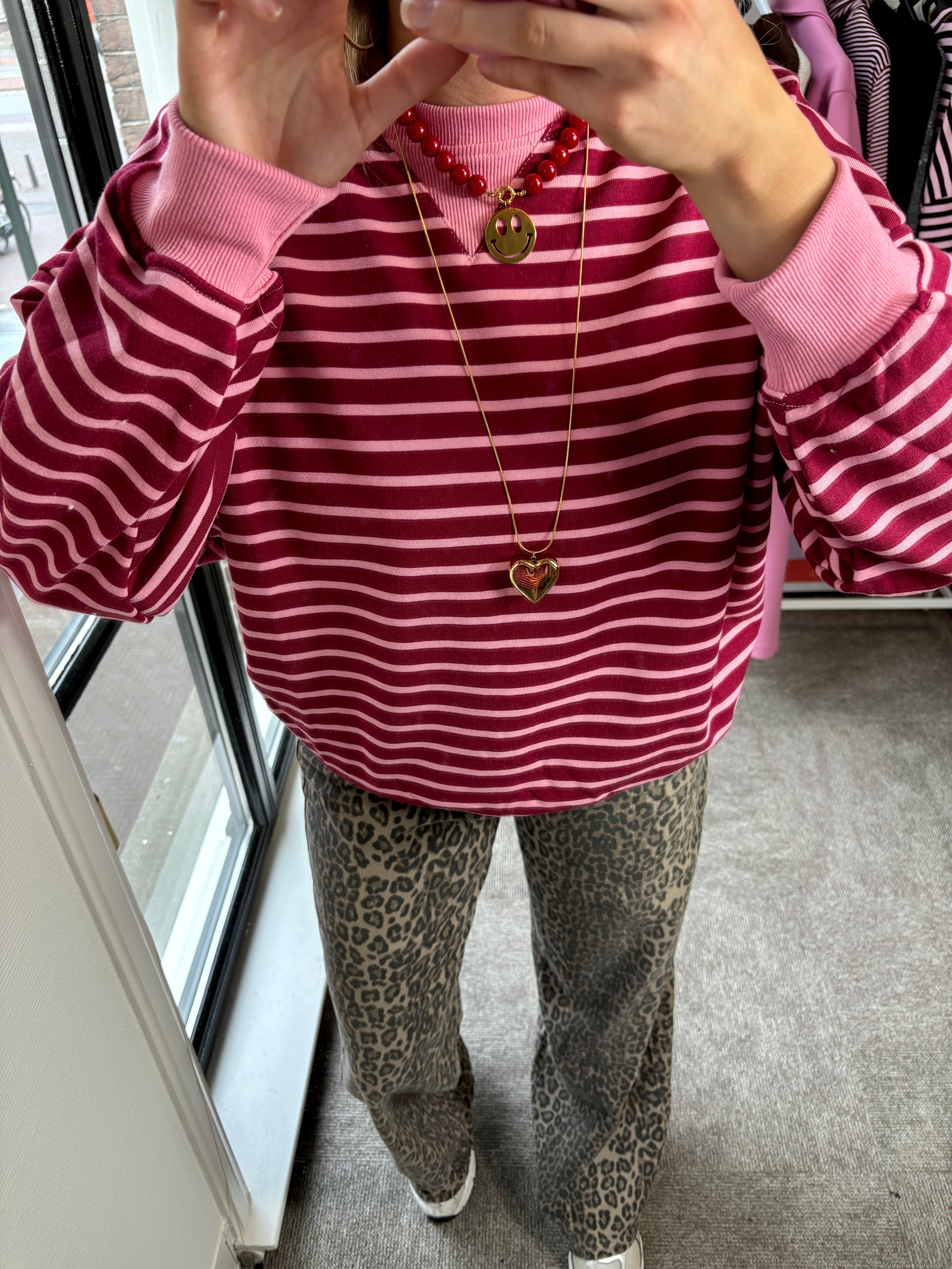 LILLY STREEPJES TRUI FUCHSIA ROZE