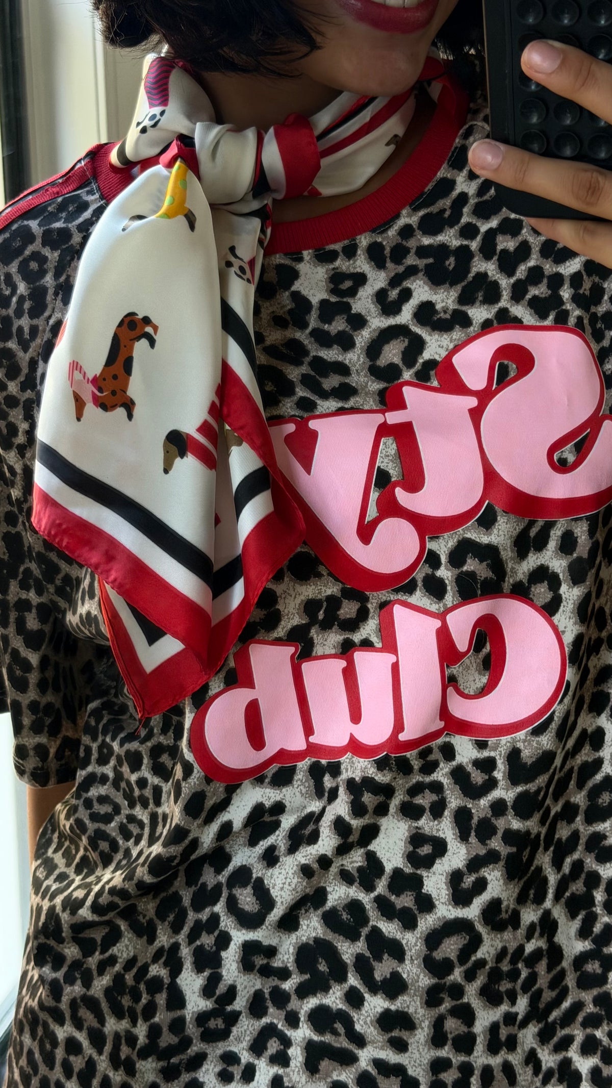 MUSTHAVE PANTER SHIRT MET ROOD