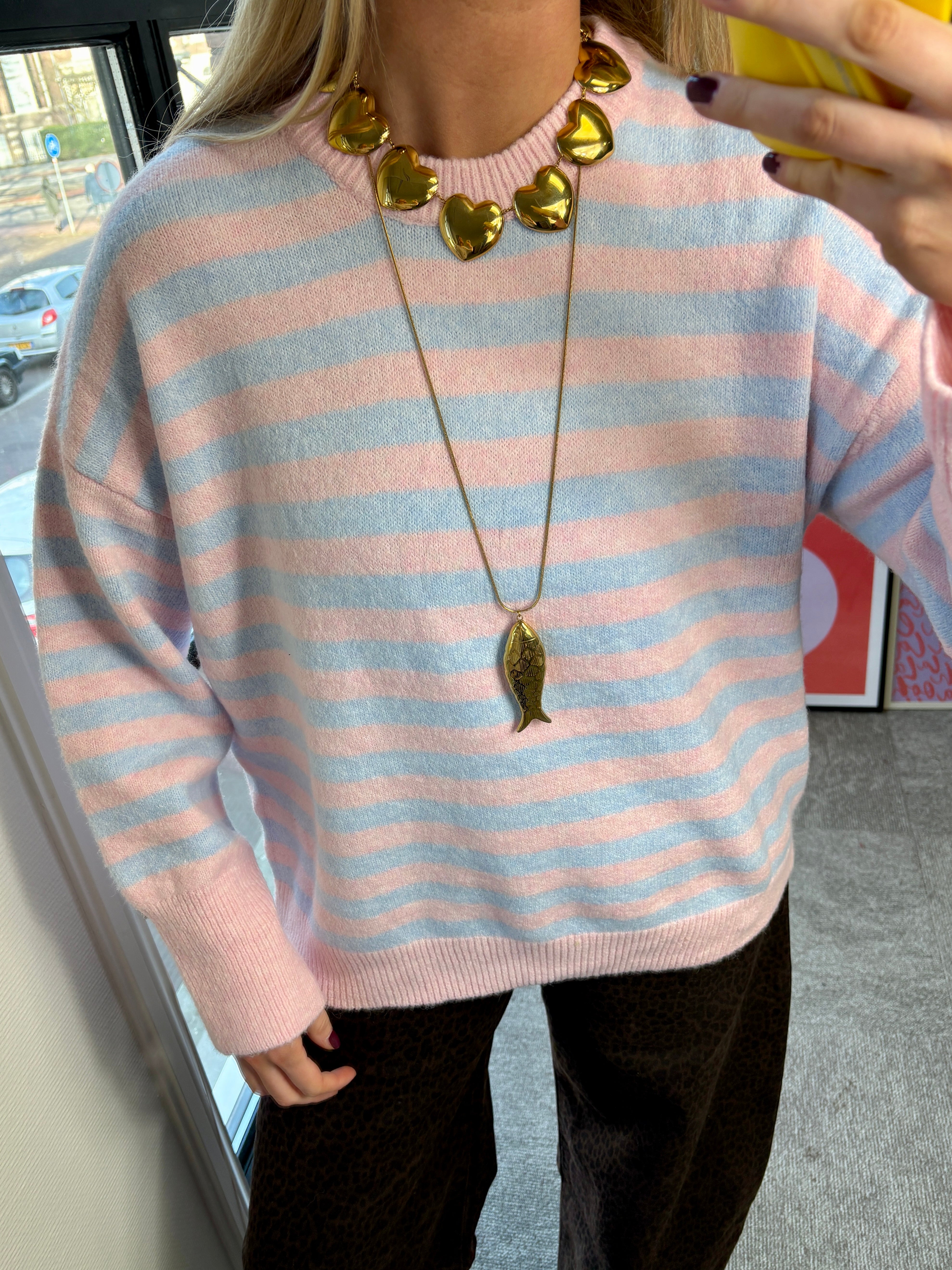 OLIVIA TRUI PASTEL ROZE BLAUW