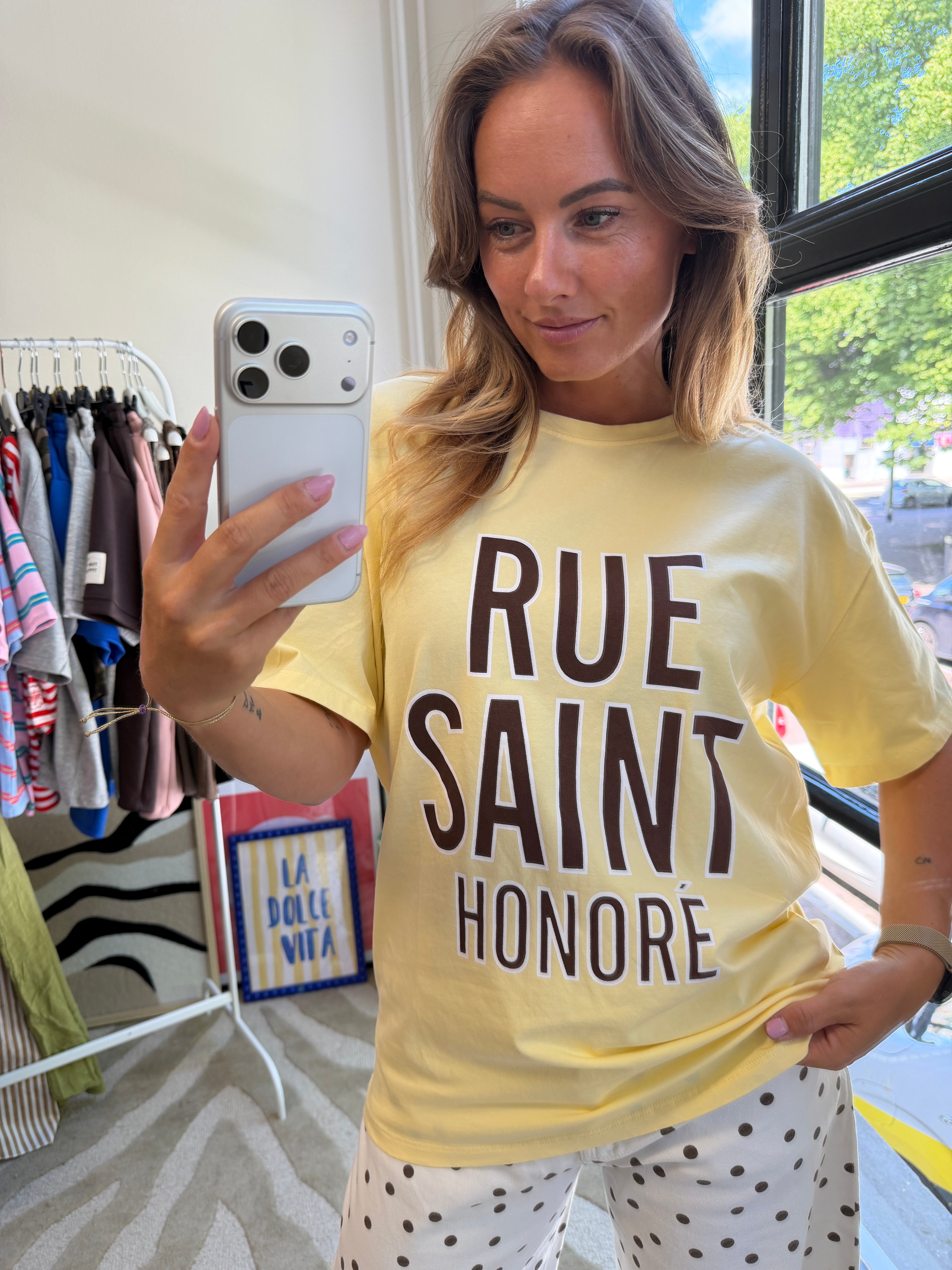 CECILE T-SHIRT GEEL