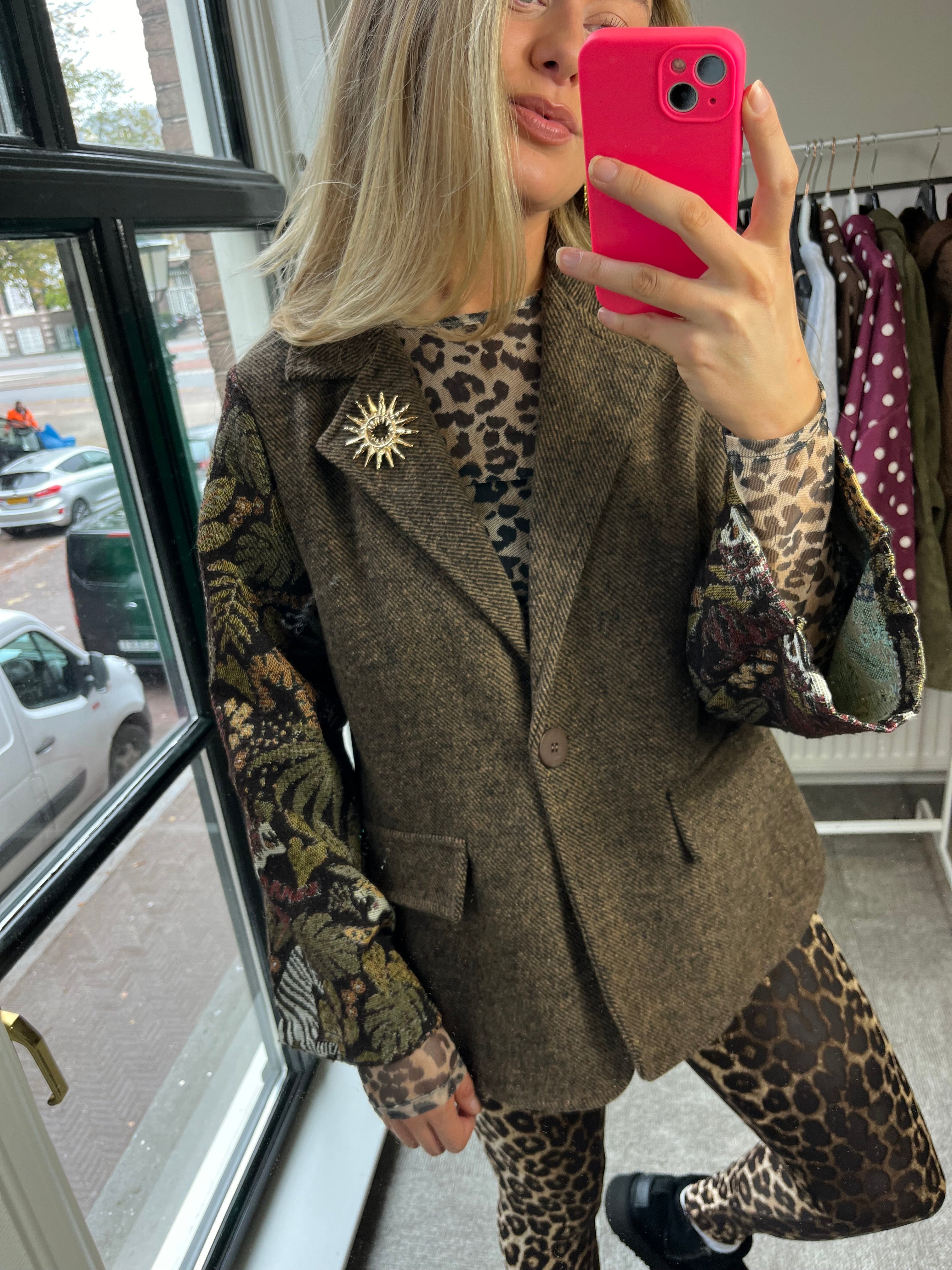 JUNGLE BROWN MUSTHAVE BLAZER