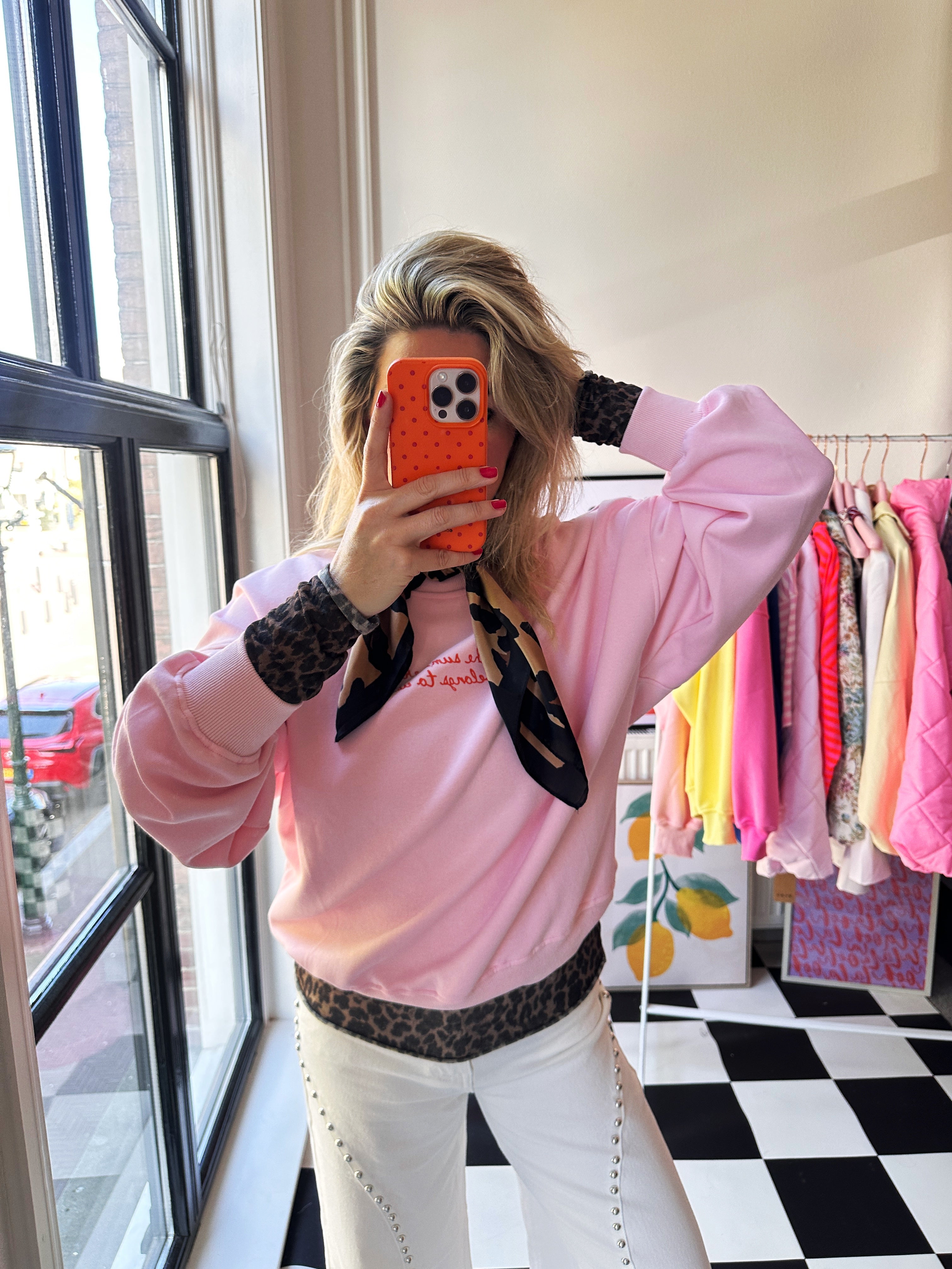 SUMMER VIBES SWEATER ROZE