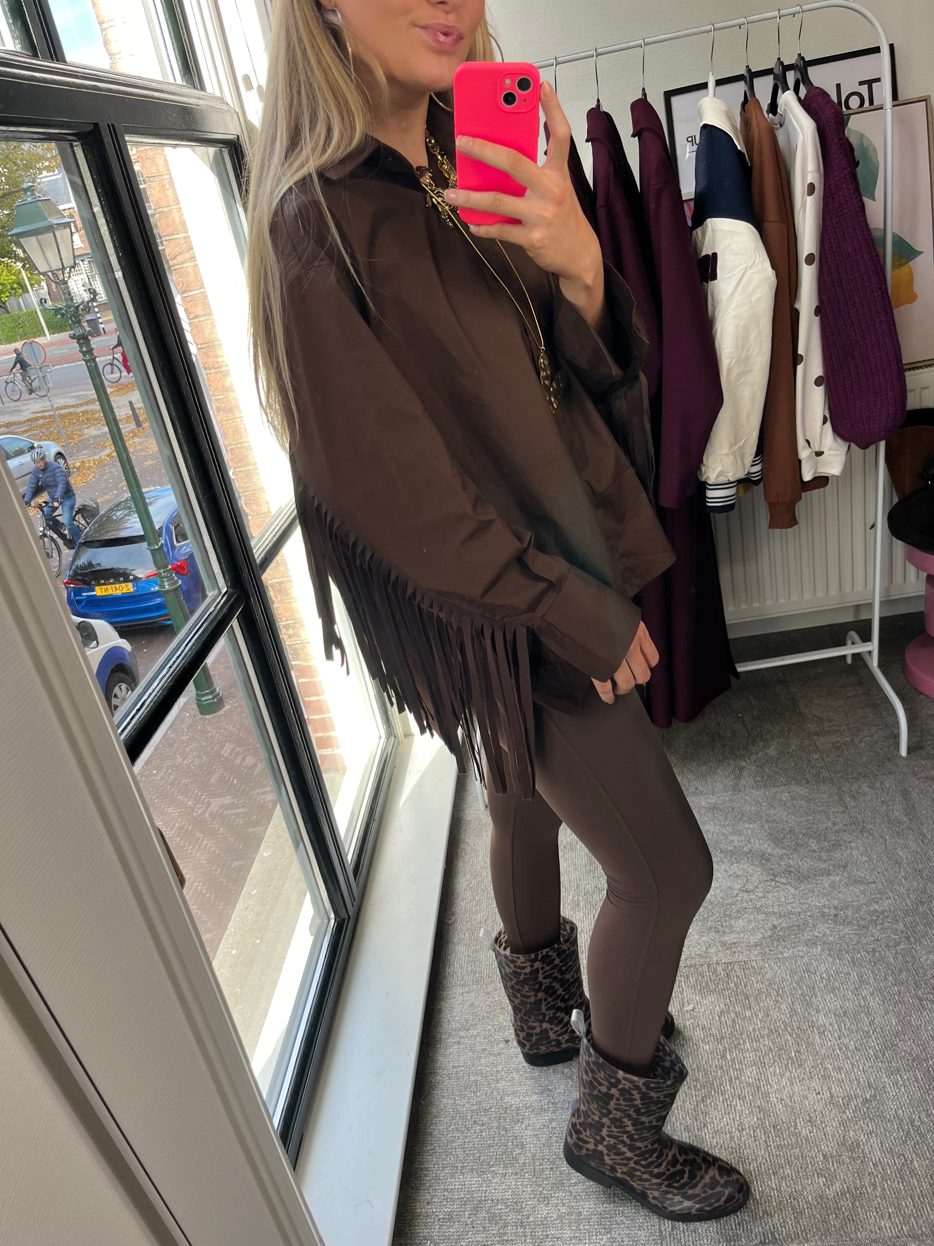 MAXIMA BLOUSE BRUIN
