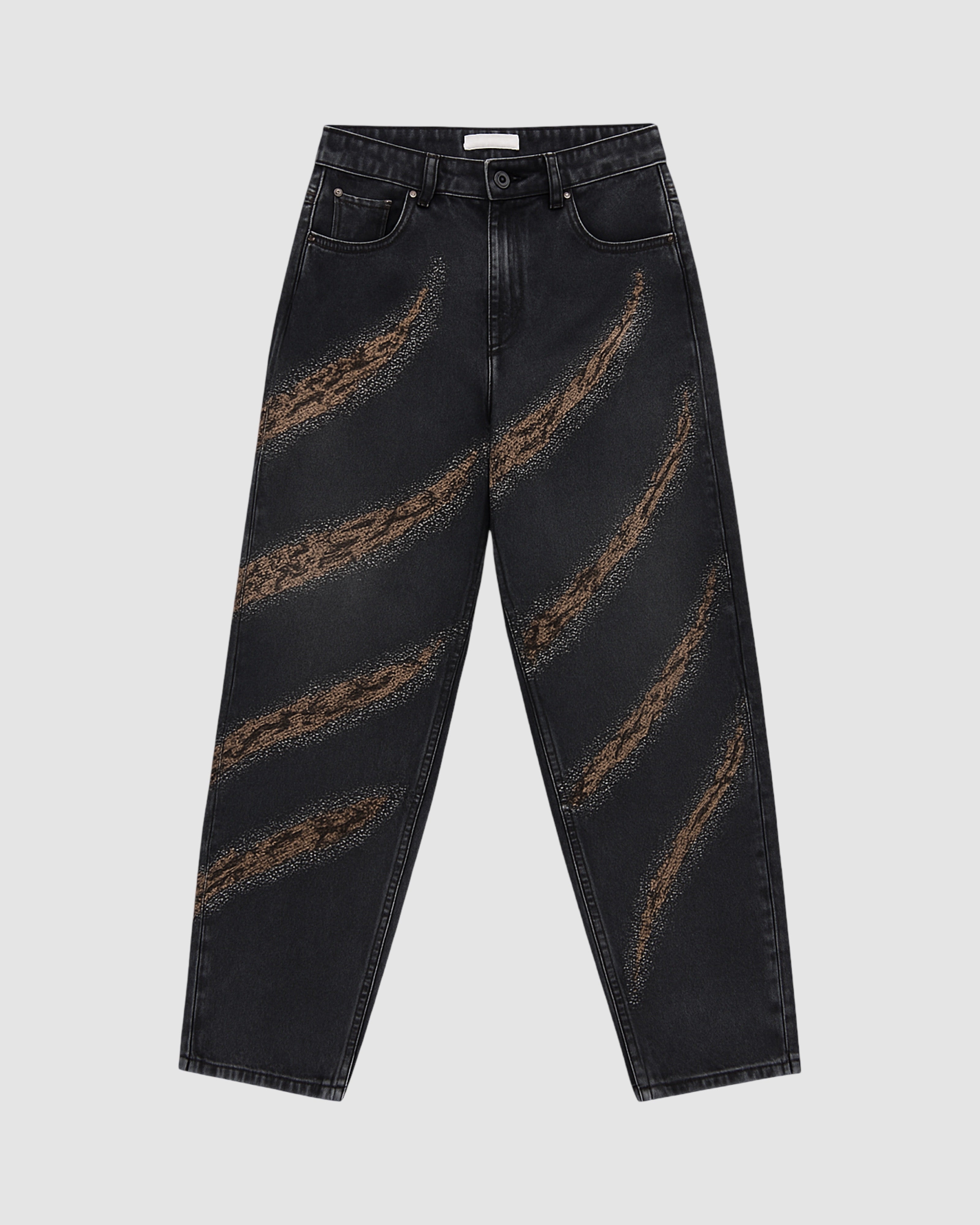 BARREL JEANS MET STRASS