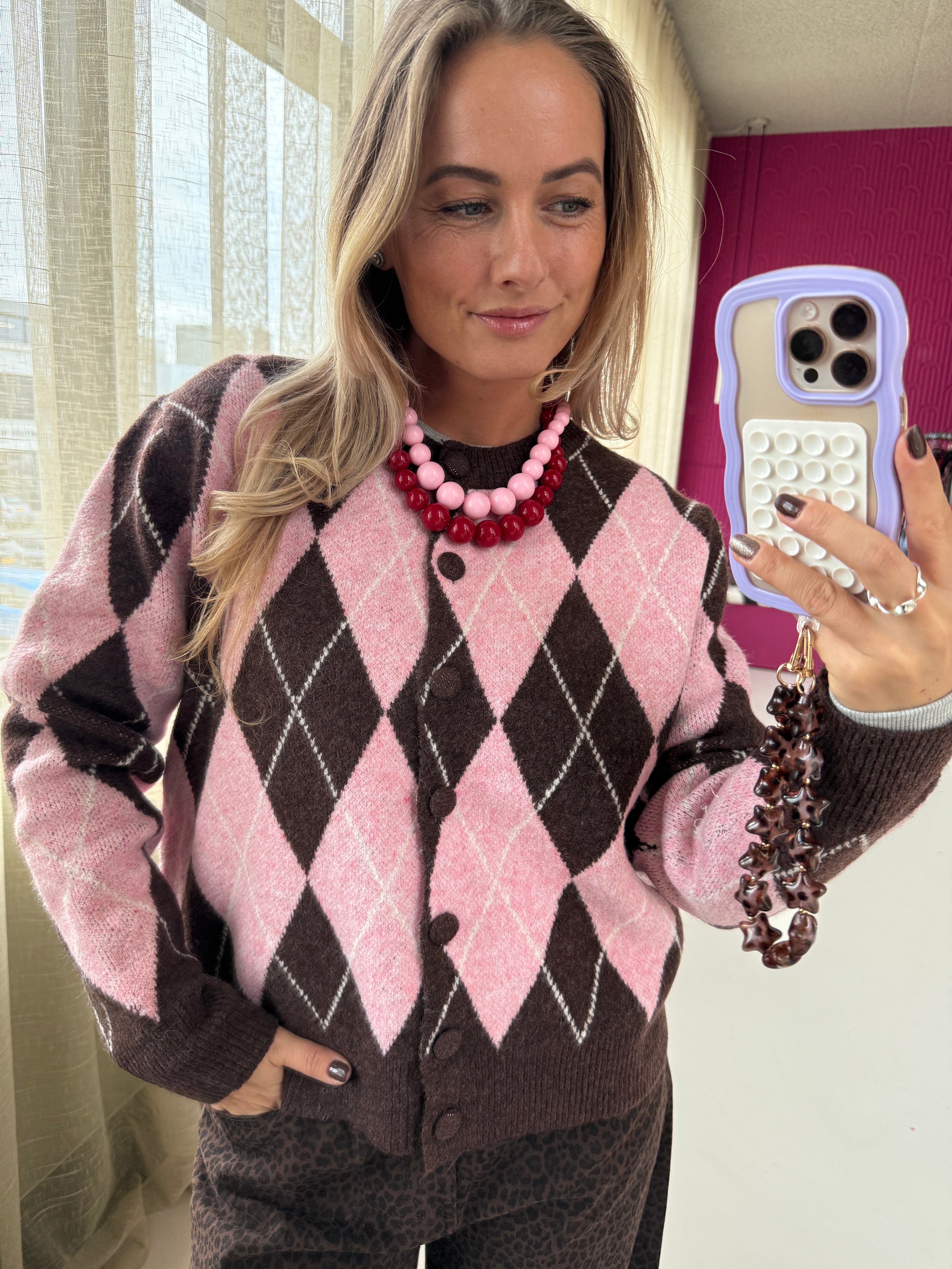 ANNA RUIT VEST ROZE