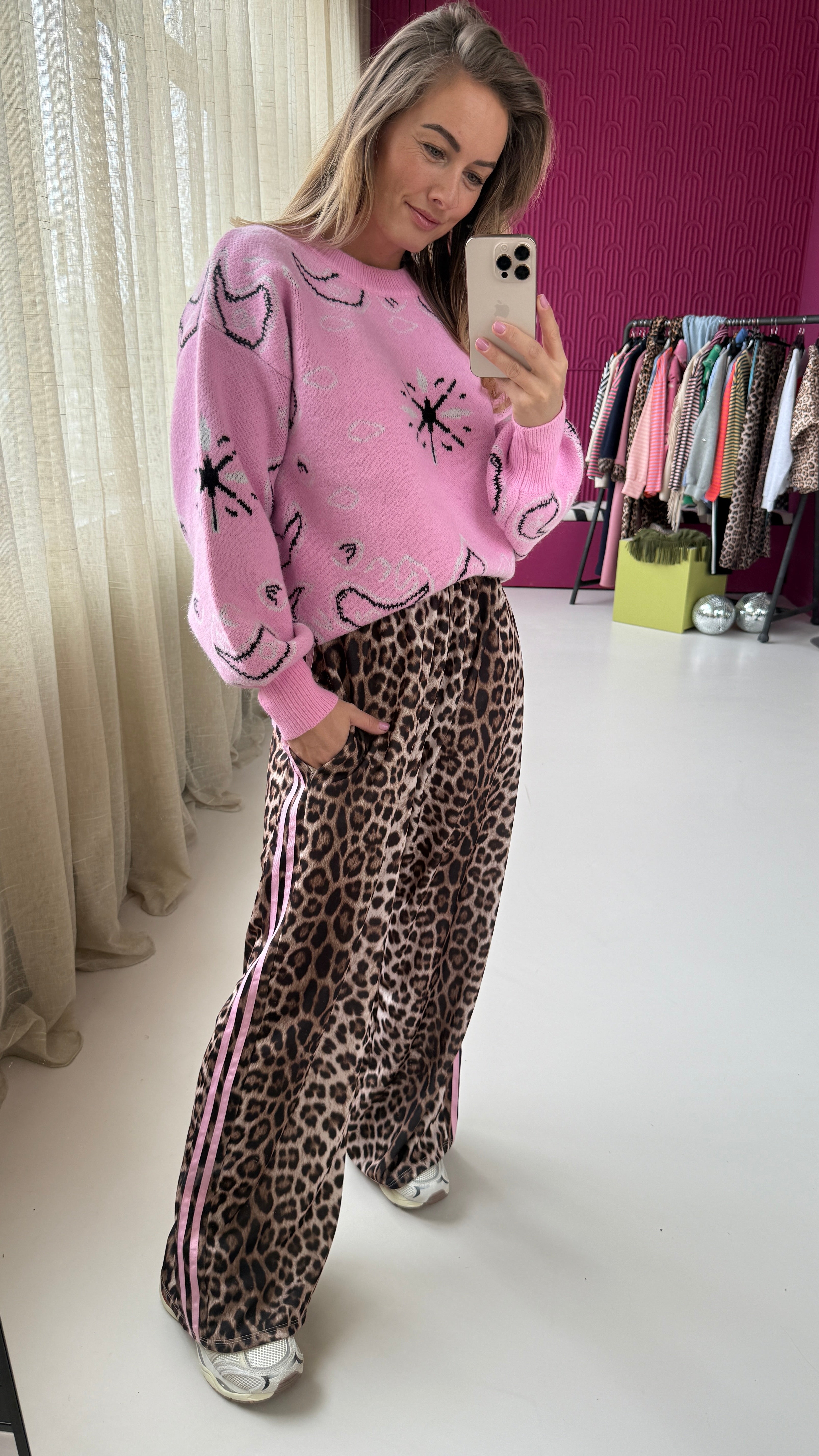 PANTERBROEK ROZE BIES