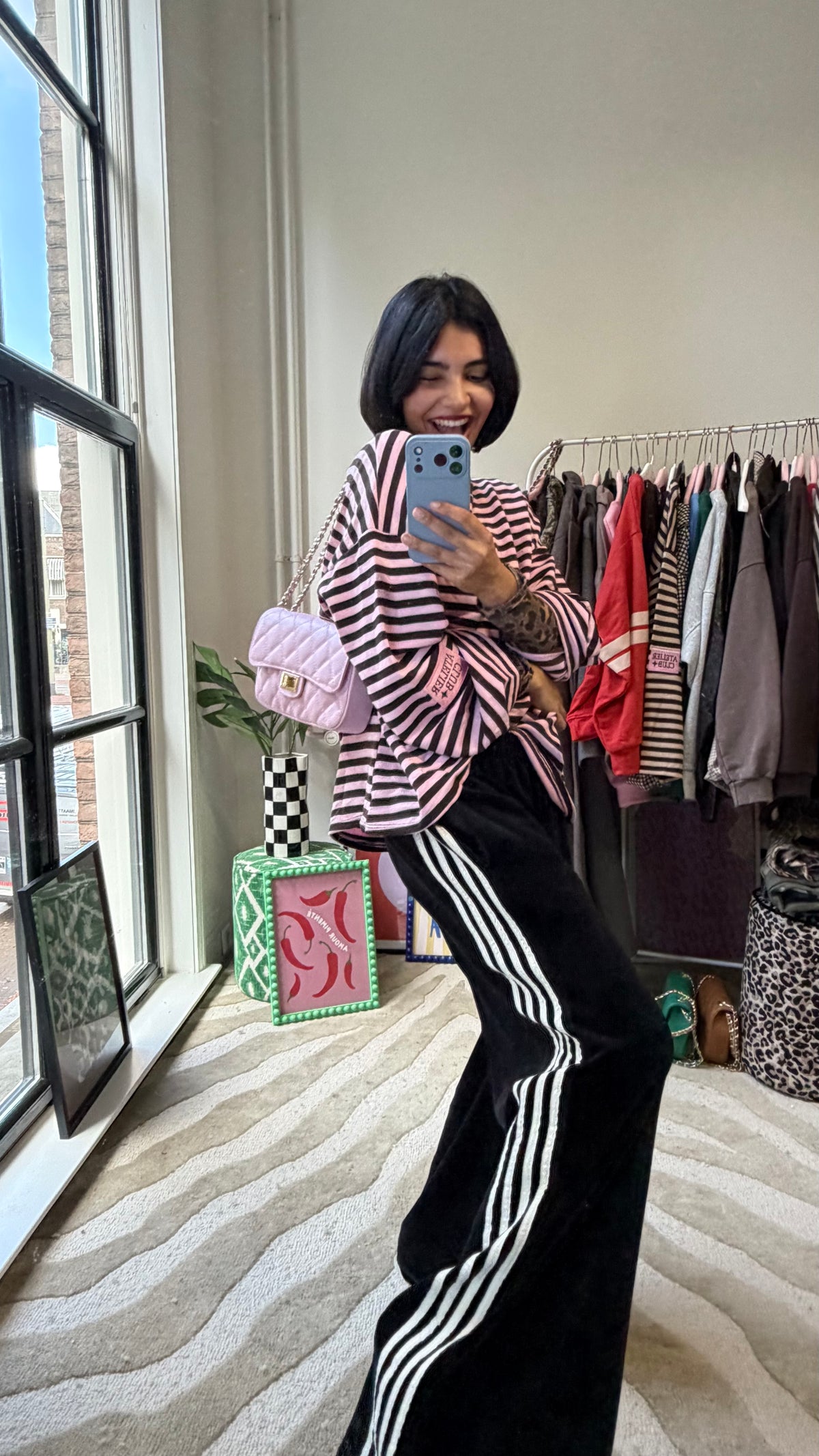 OVERSIZED LONGSLEEVE SHIRT ROZE BRUIN