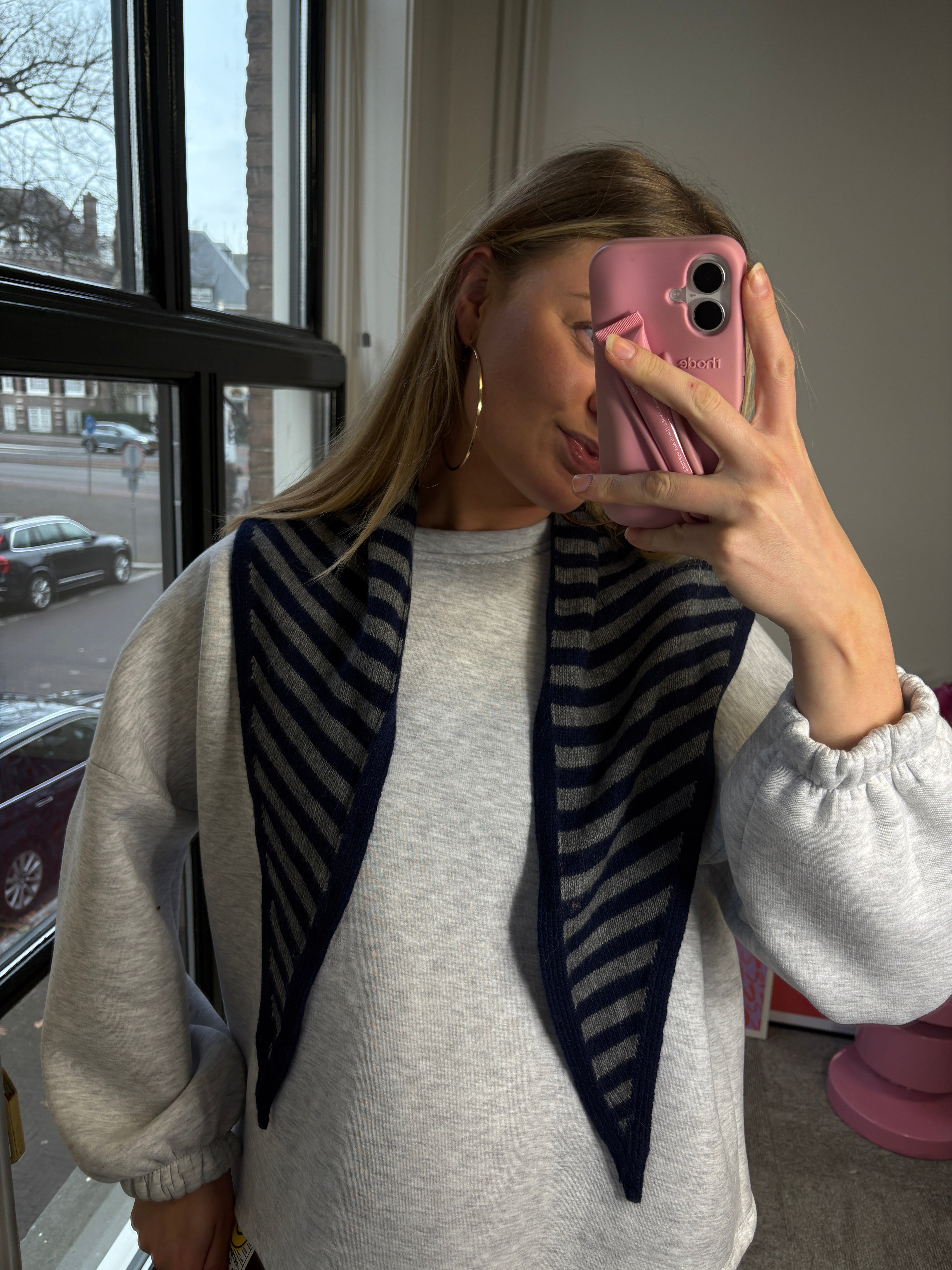 MUSTHAVE SJAALTJE BLAUW/GRIJS