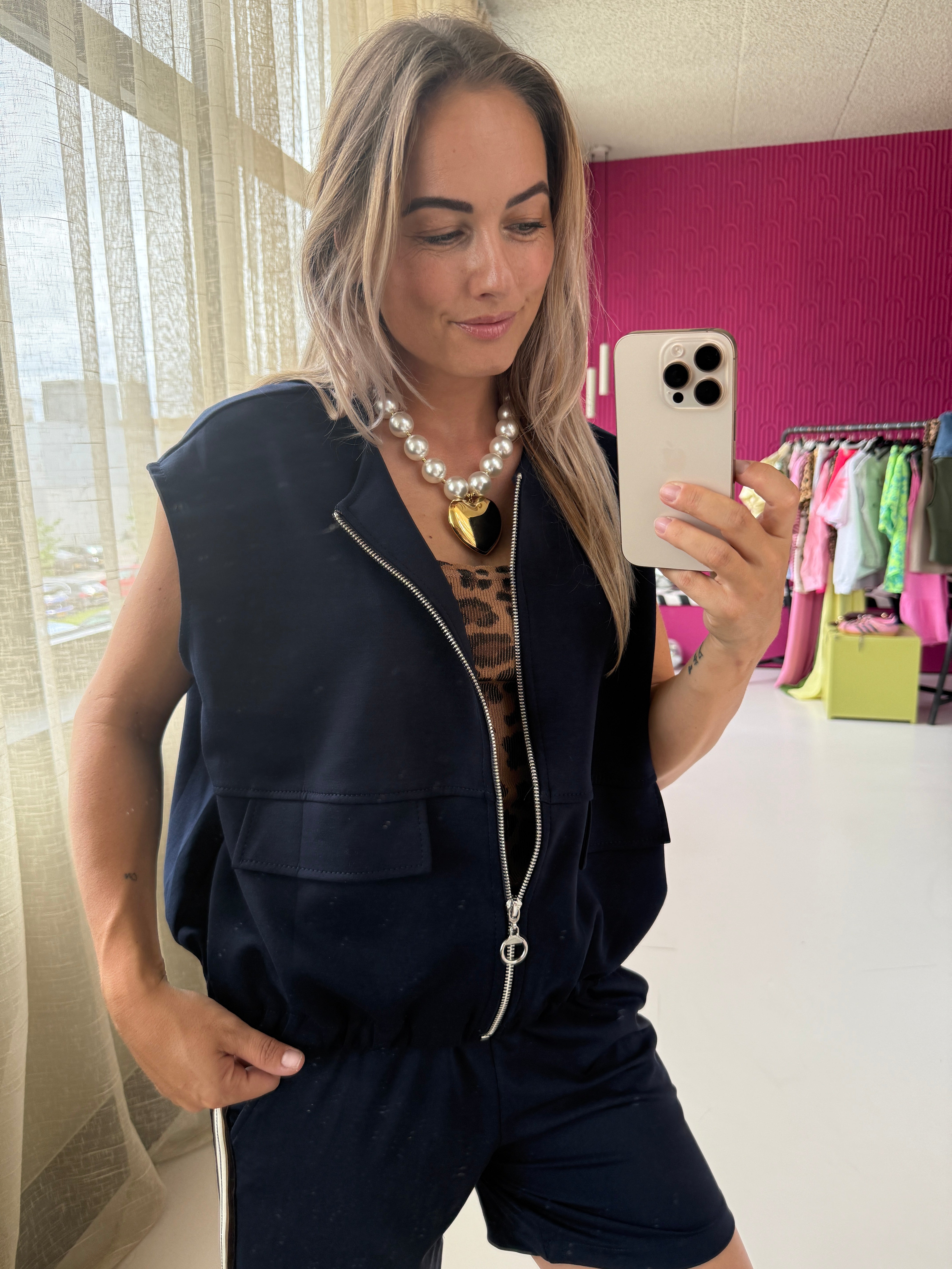 BLAUW GILET