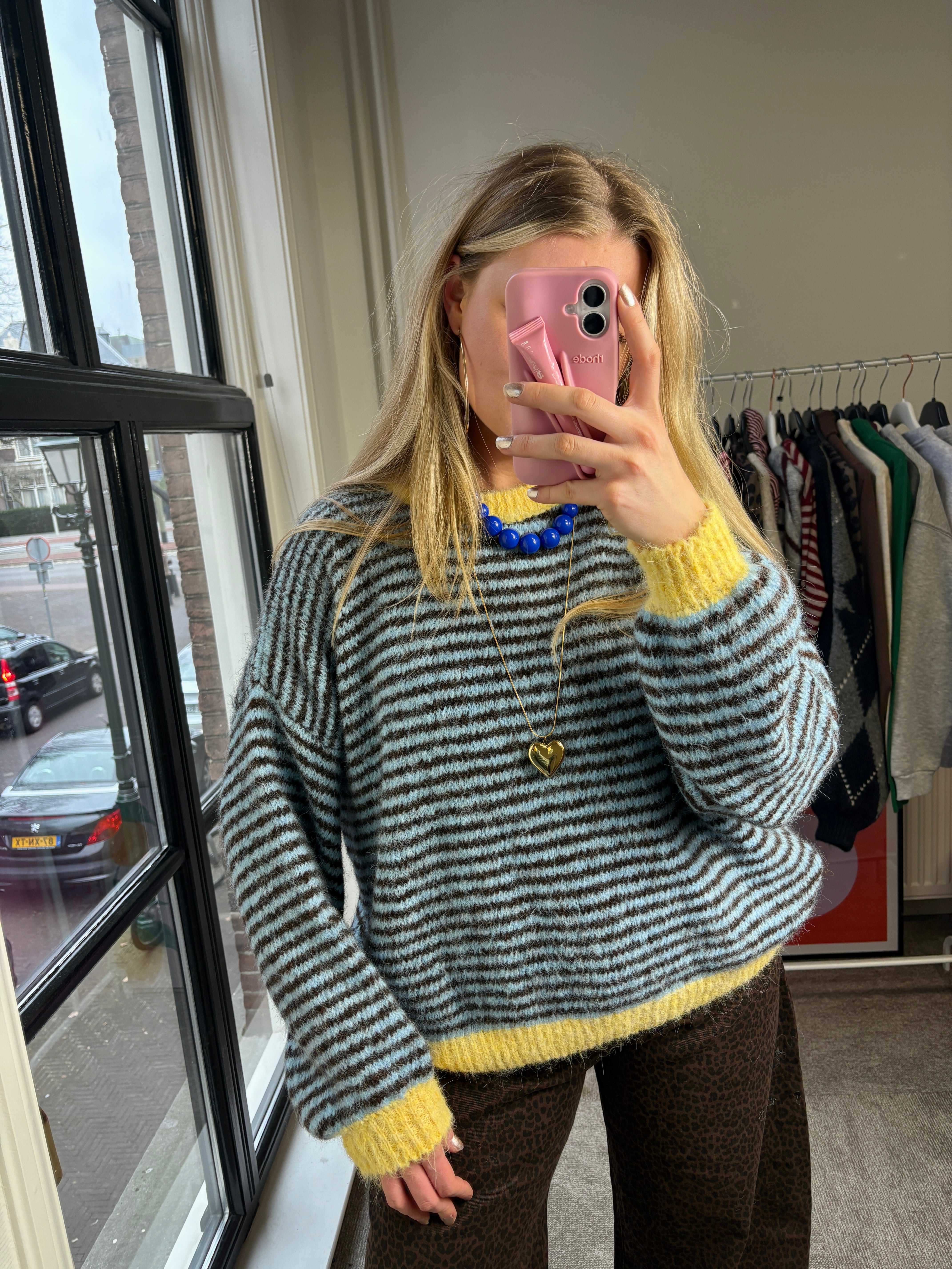 LOTTE TRUI BLAUW/GEEL