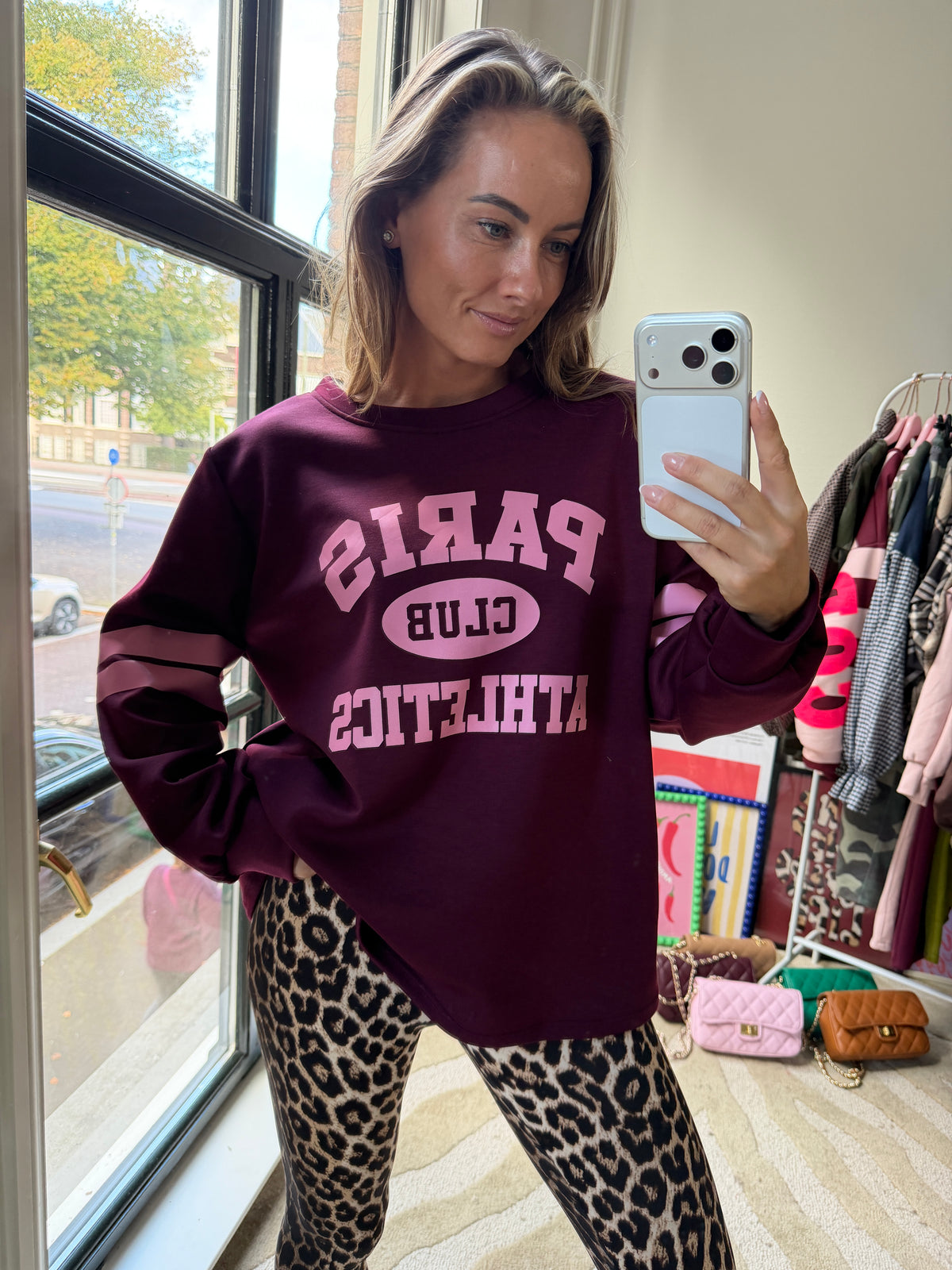 PARIS CLUB SWEATER BURGUNDY