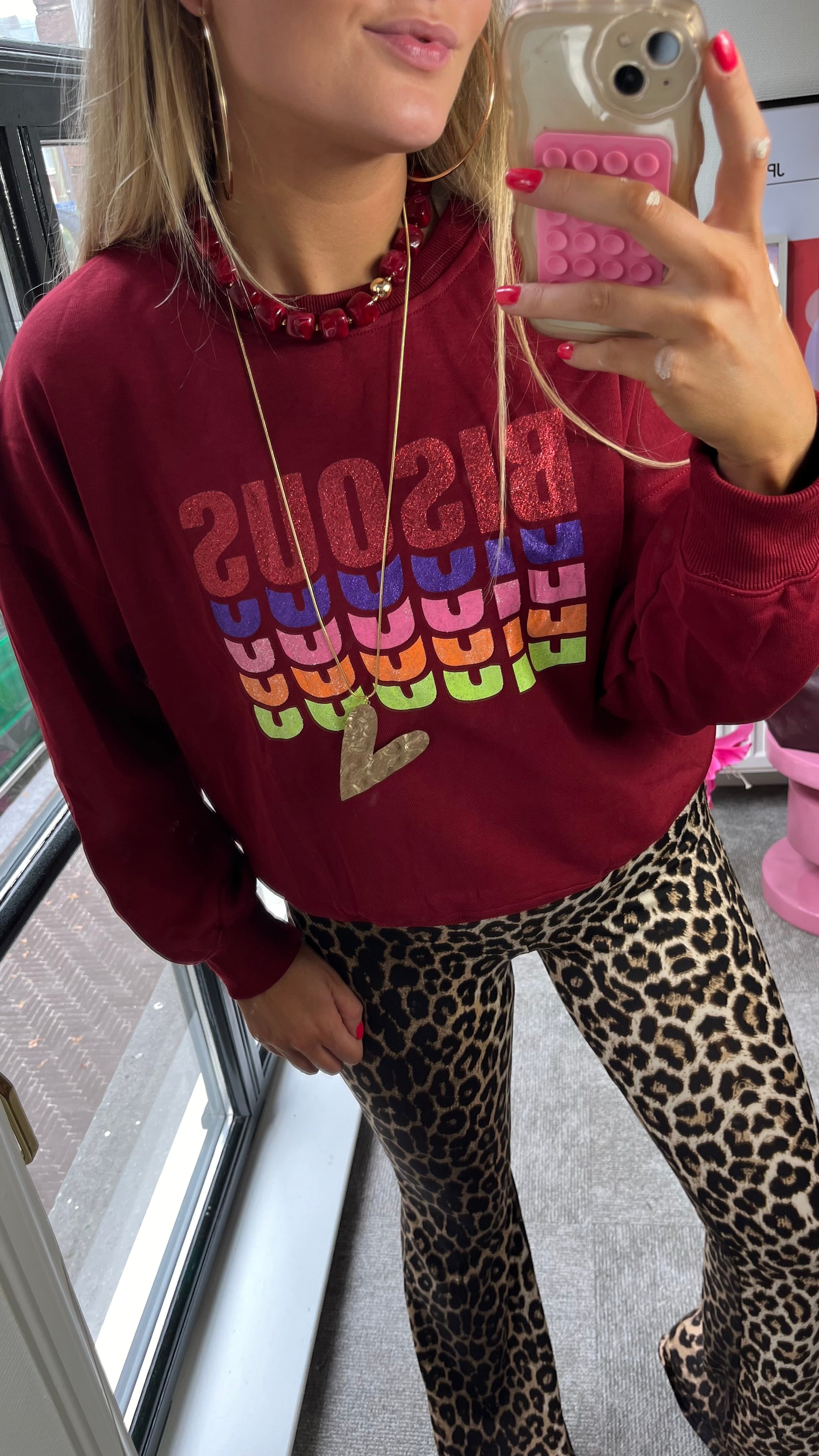 NORA SWEATER BISOUS BURGUNDY