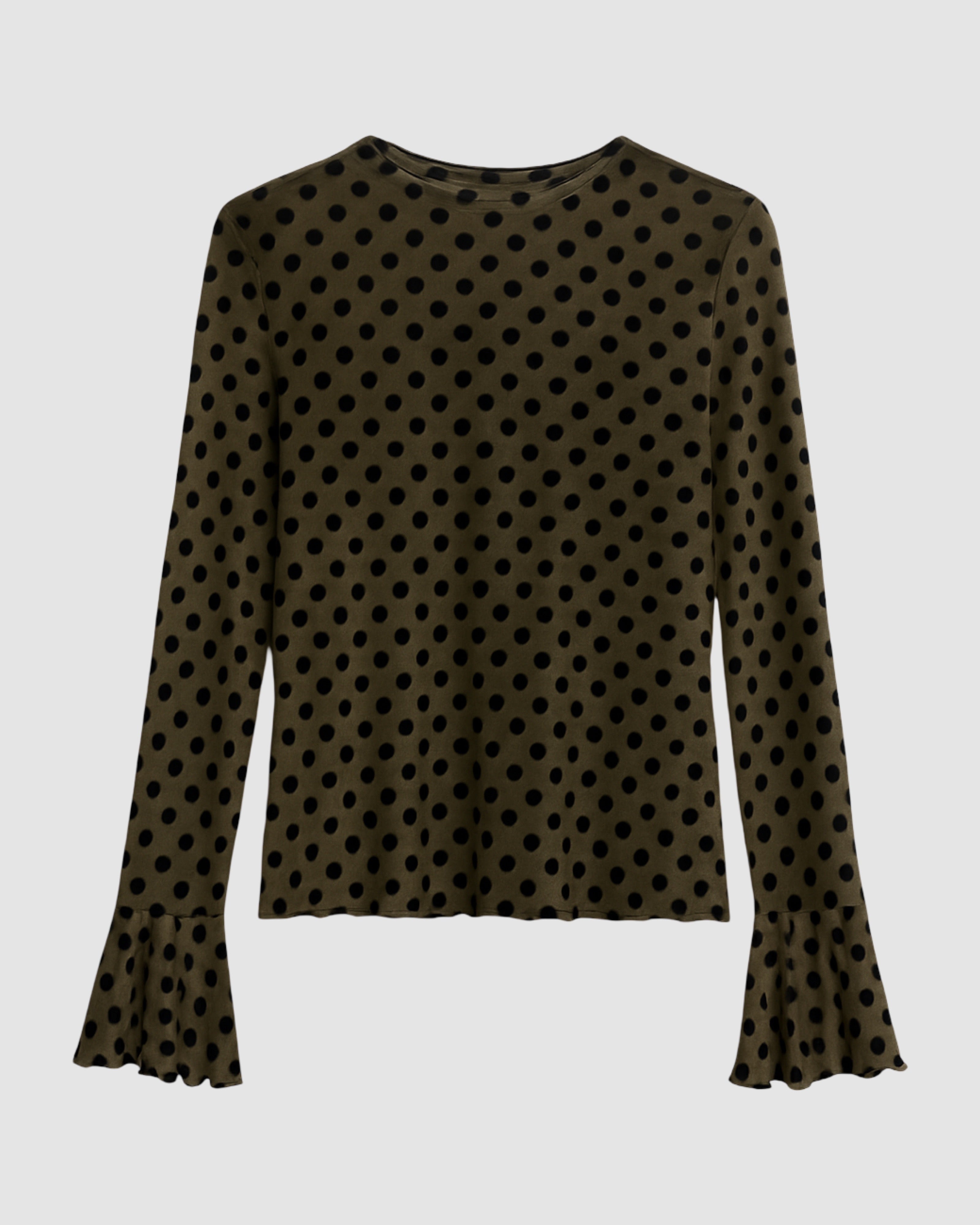 STIPPEN MESH TOP GROEN