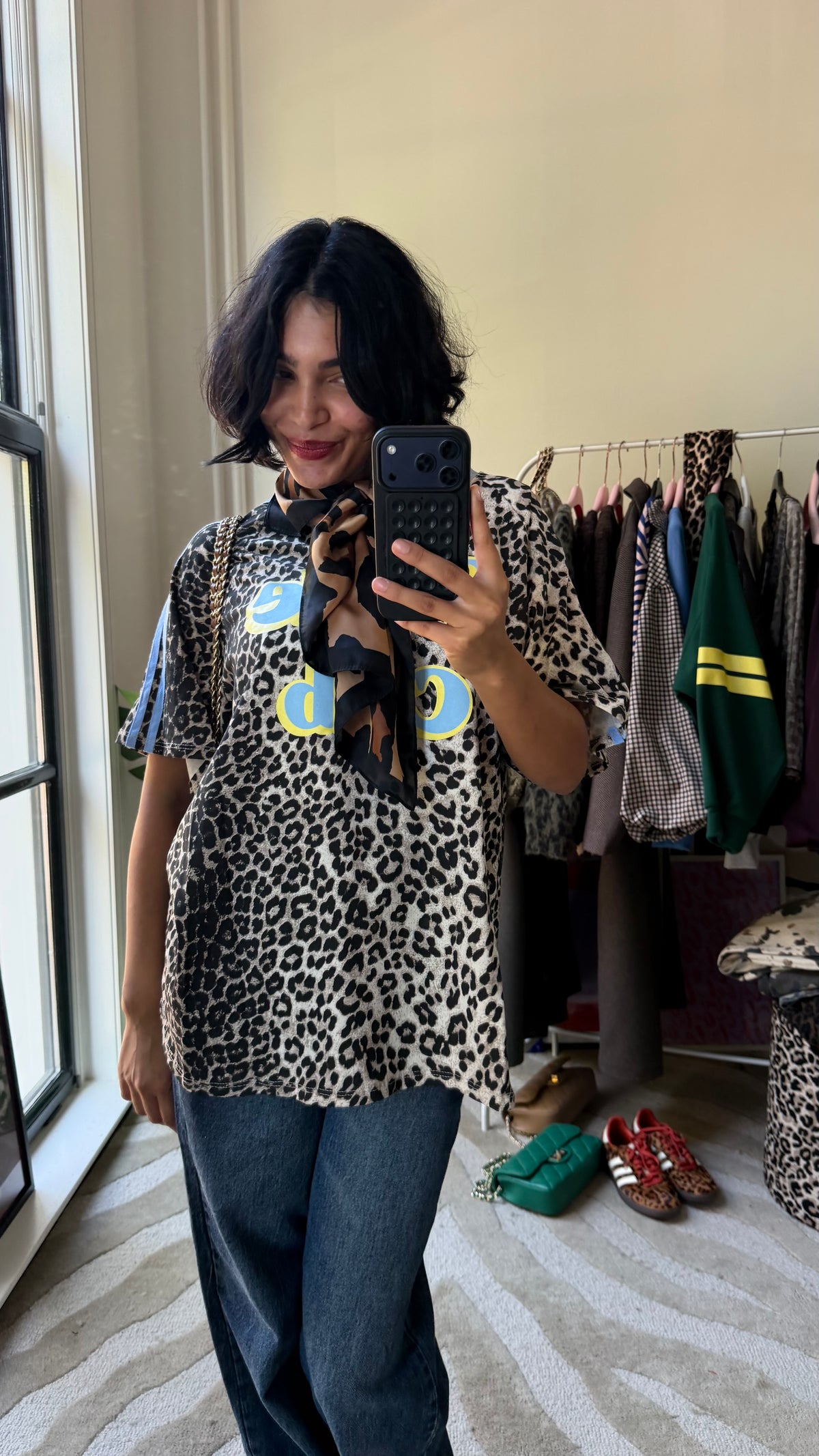 MUSTHAVE PANTER SHIRT MET BLAUW
